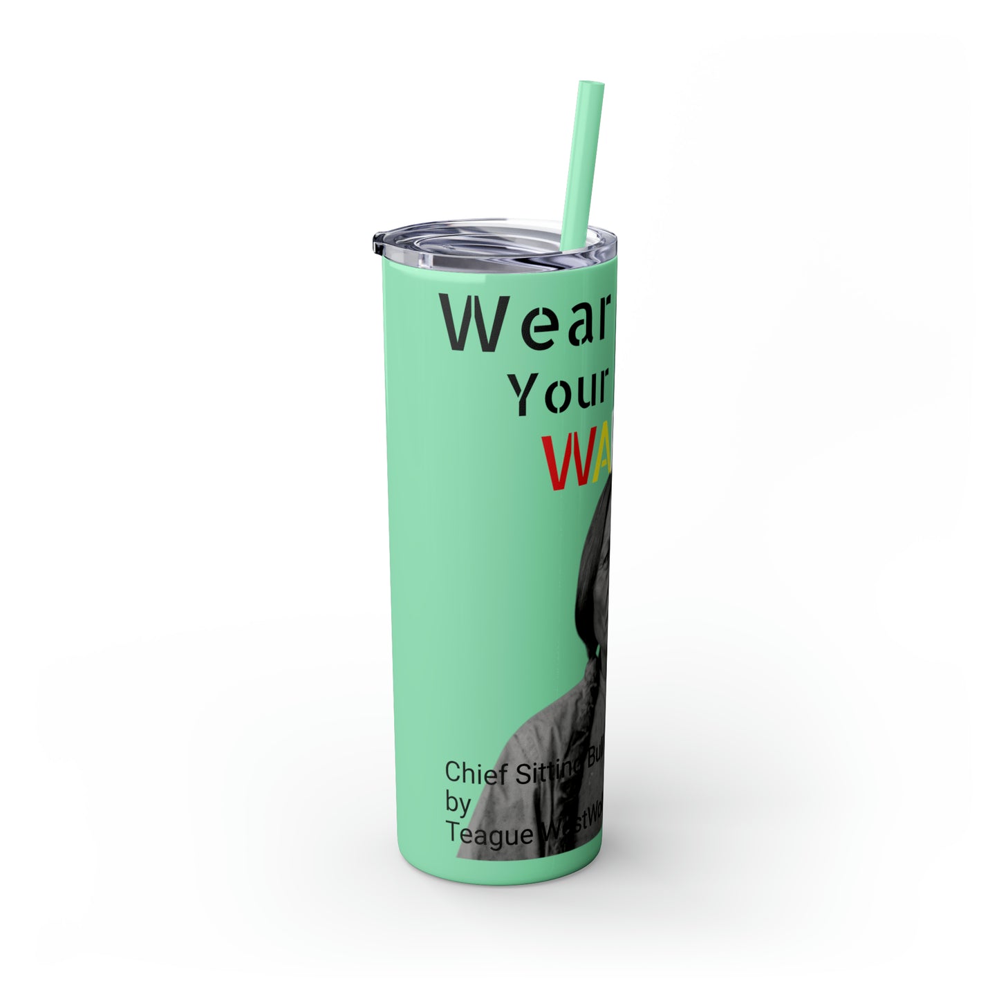 Skinny Tumbler with Straw, 20oz