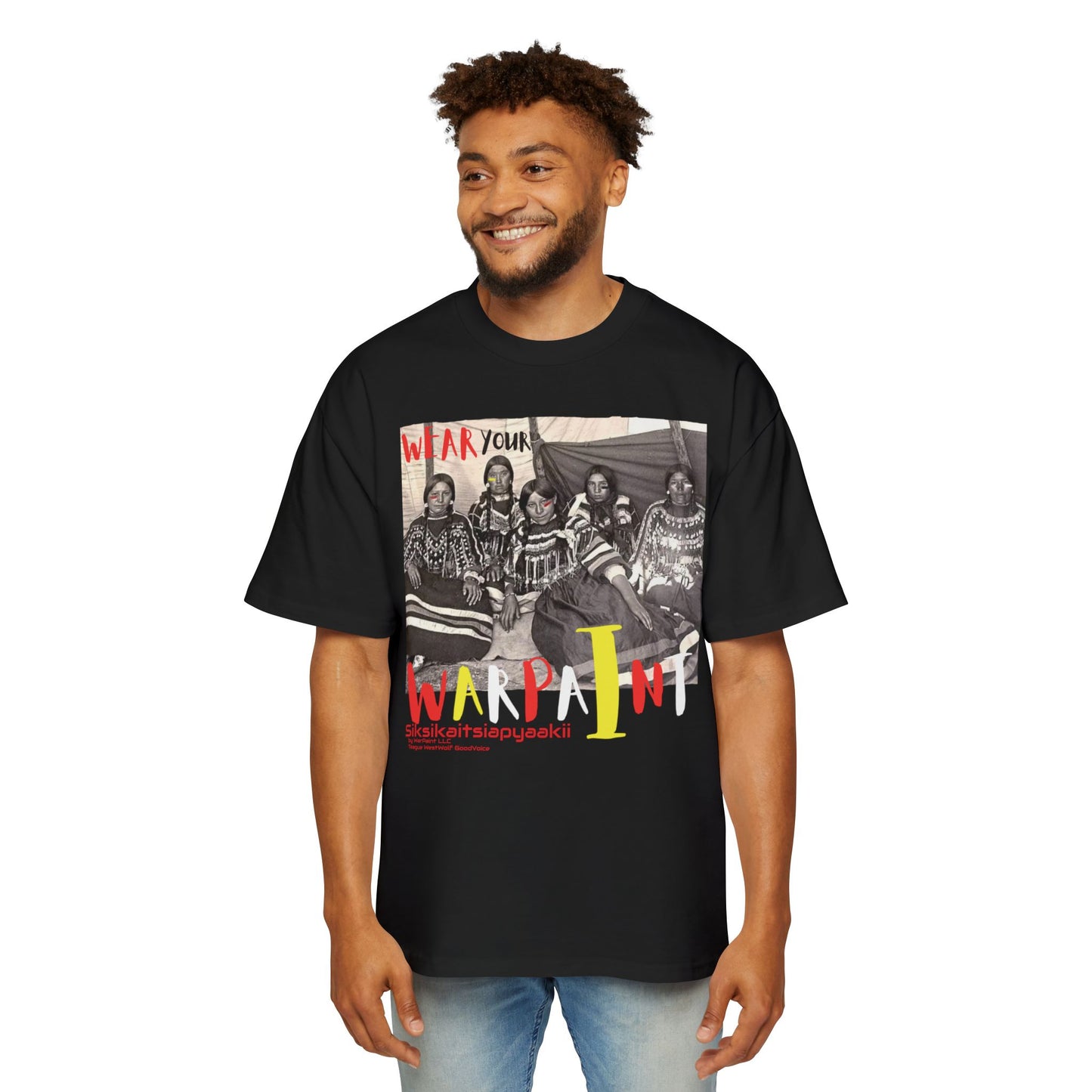 406WholeSale - AS5080(OverSized) -WomanFRONTManBACK - Men's Heavy Oversized Tee