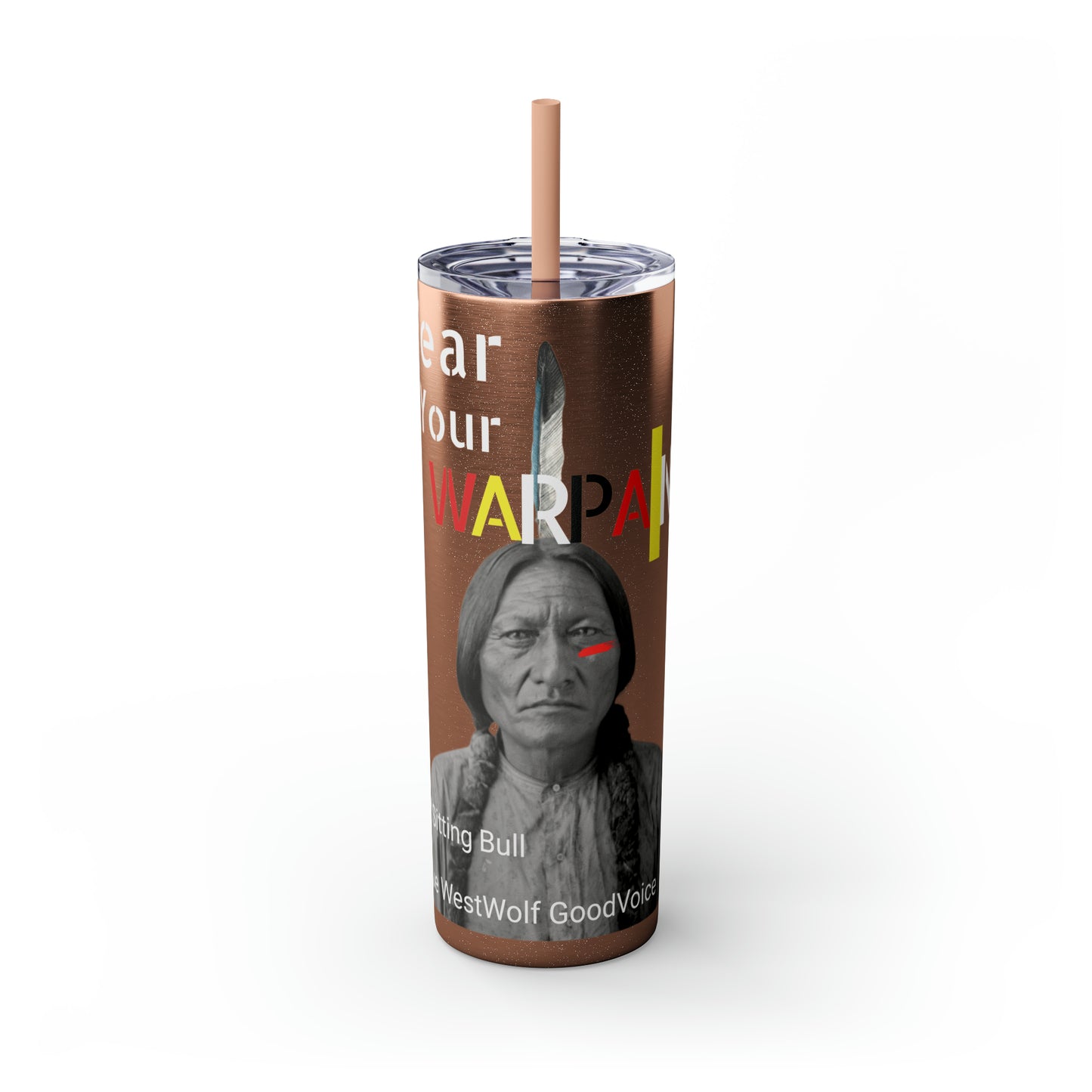 Skinny Tumbler with Straw, 20oz