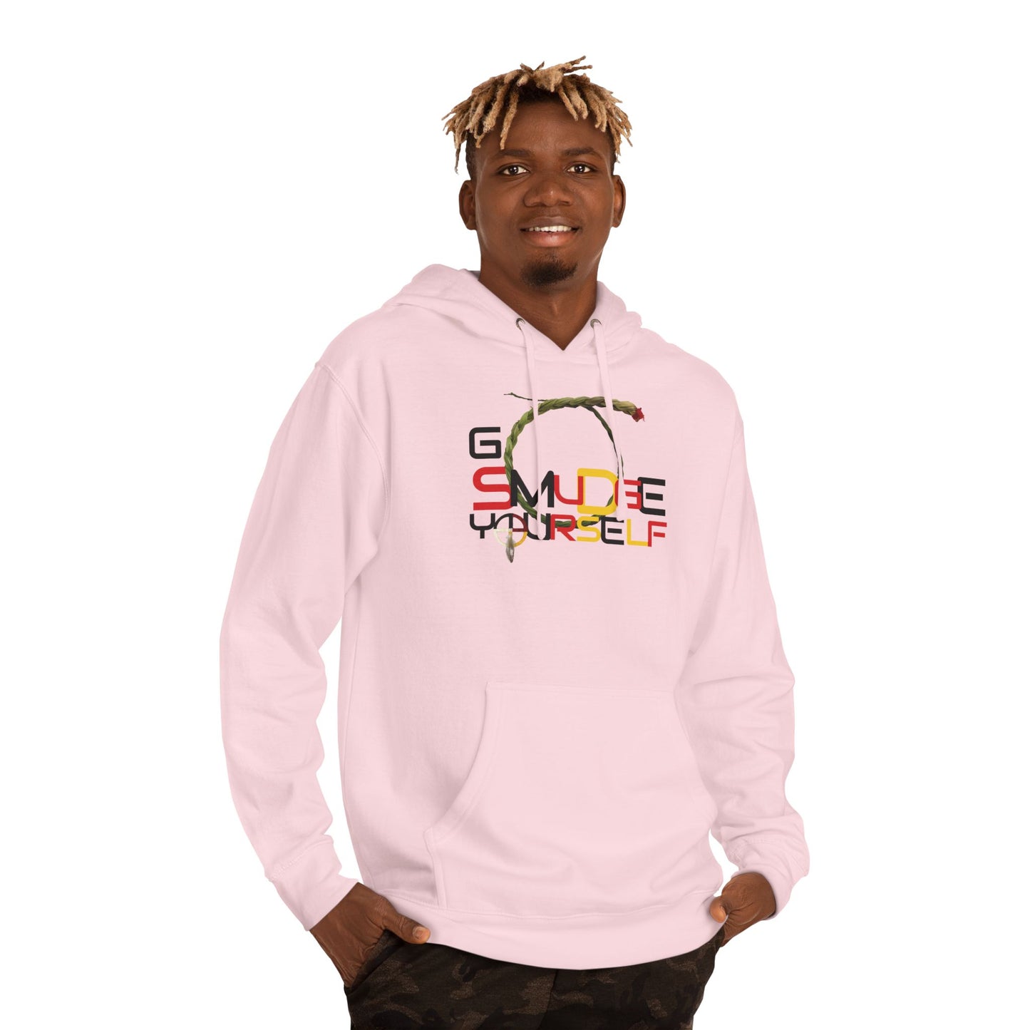 406WholeSale - Go Smudge YourSelf Medicine Wheel - Unisex Hooded Sweatshirt