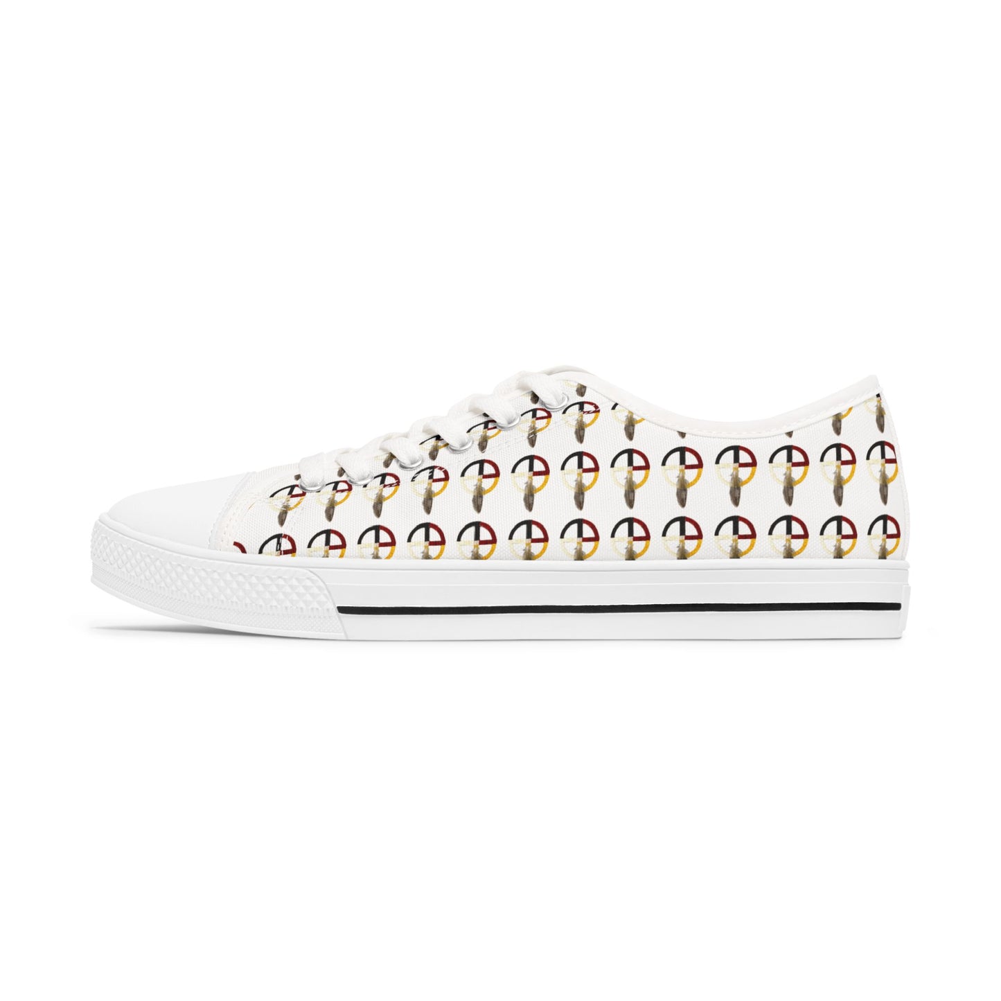 Wear Your WarPaint Low Top Sneakers by Teague WestWolf GoodVoice | Trendy Casual Footwear