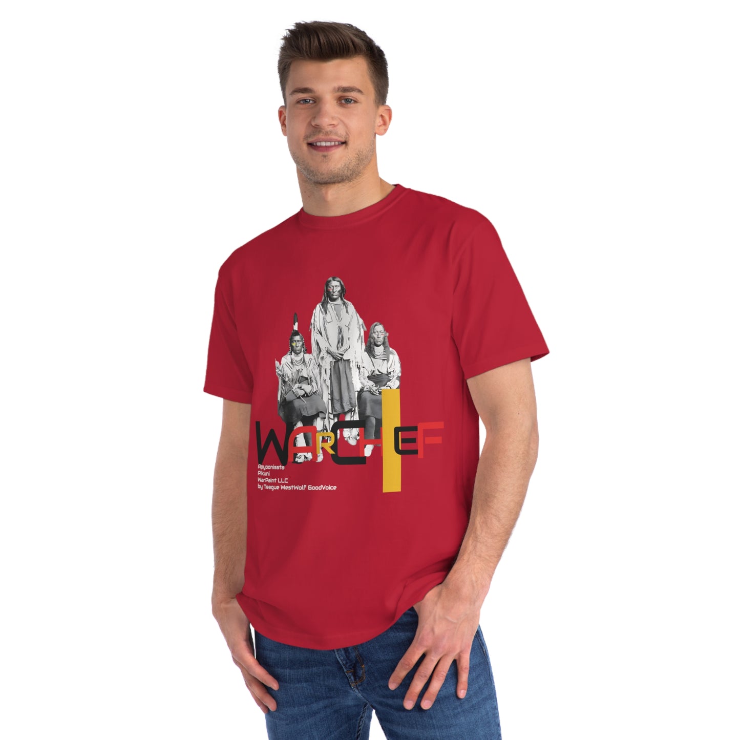 Apyoonissta (Chief White Calf-Blackfoot Confederacy) Pikuni Chief 1873-1903 - Wear Your WarChief Special Edition - Organic Unisex Classic T-Shirt