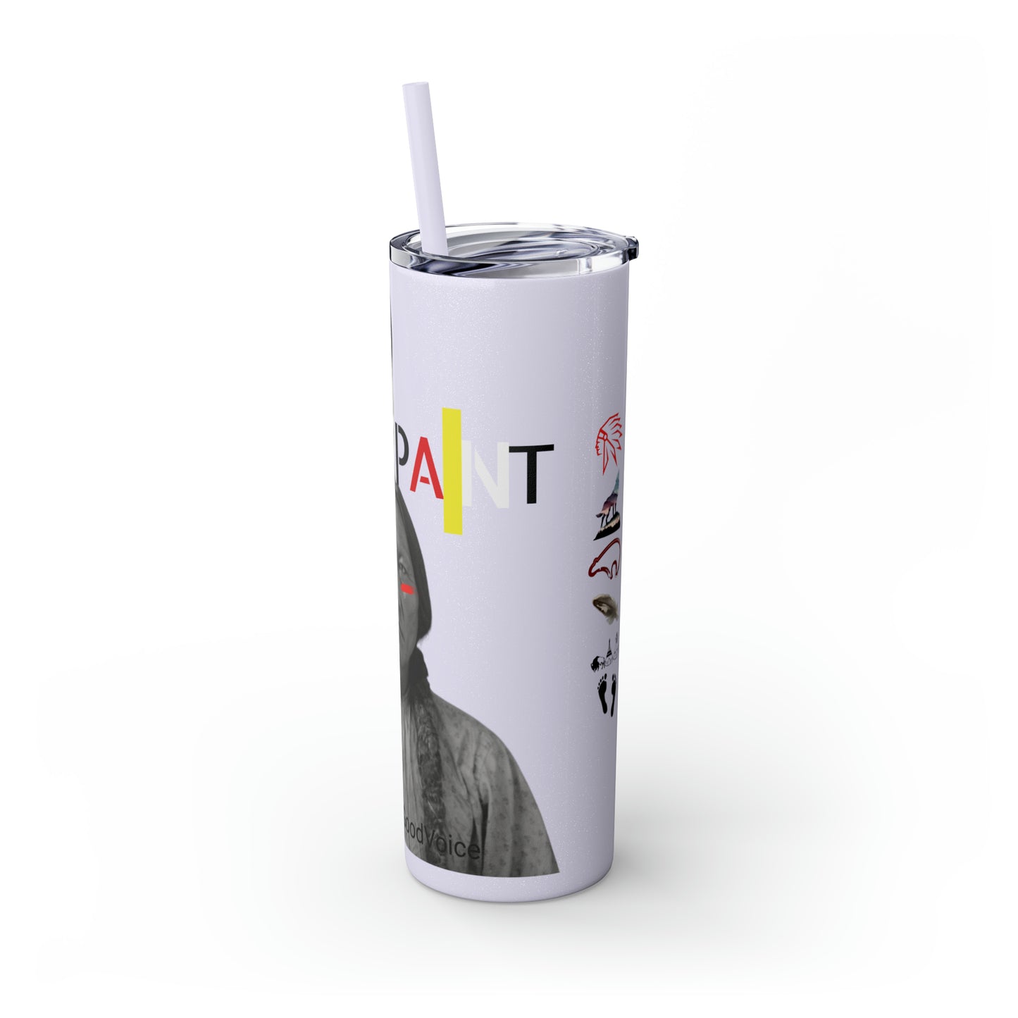 Skinny Tumbler with Straw, 20oz