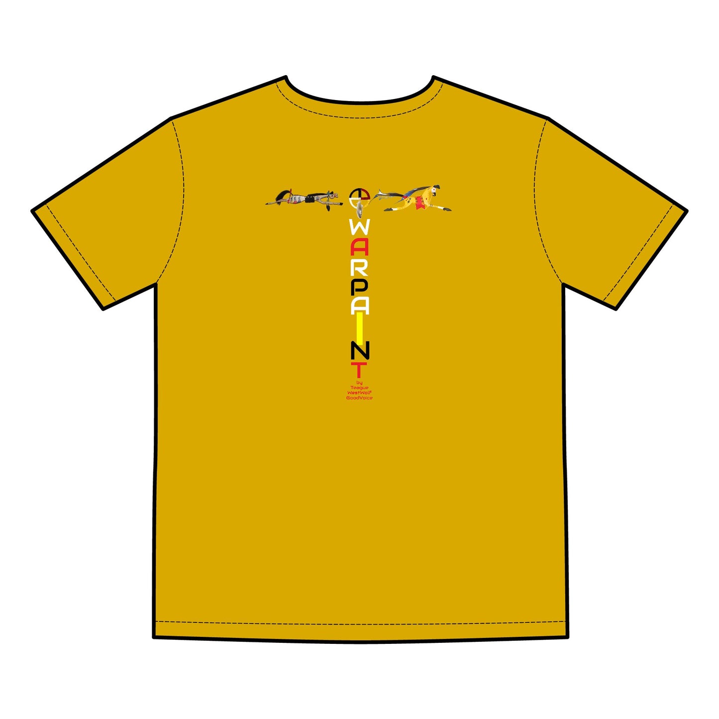 406WholeSale - ASColour5051 - SittingBullFront- WarPaint Back - Final - Men's Basic Tee