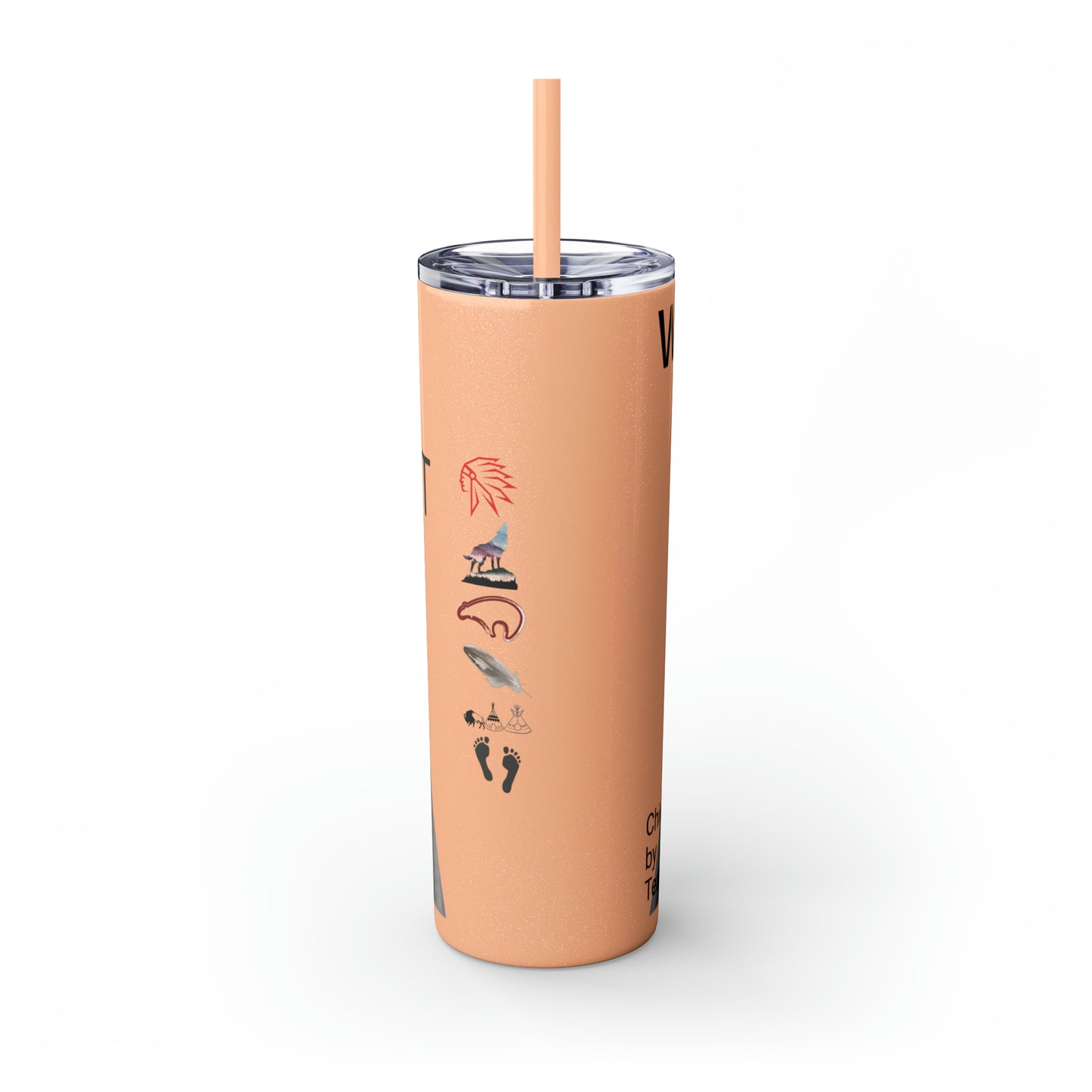 Skinny Tumbler with Straw, 20oz