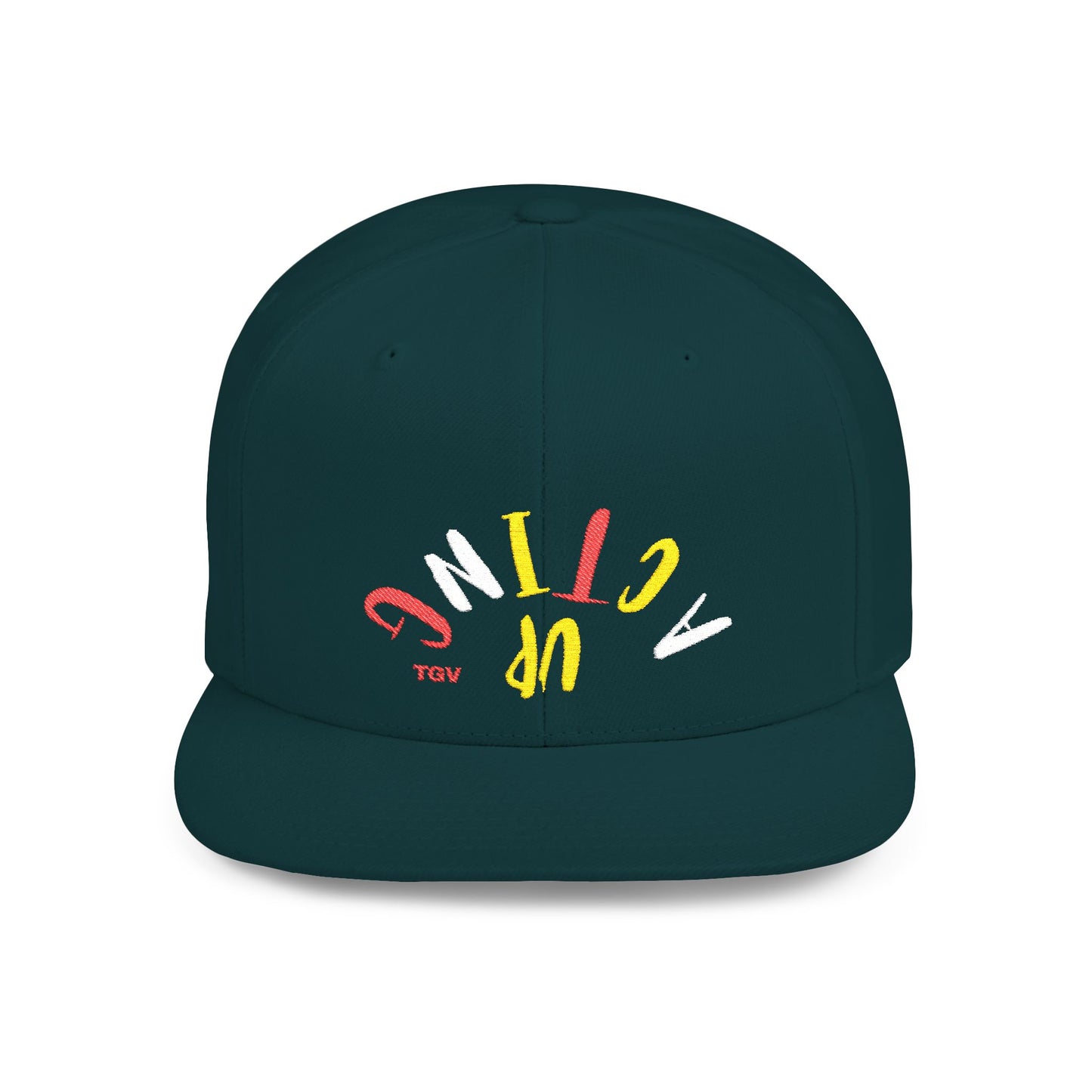 Acting Up Embrodered TGV - Flat Bill Snapback