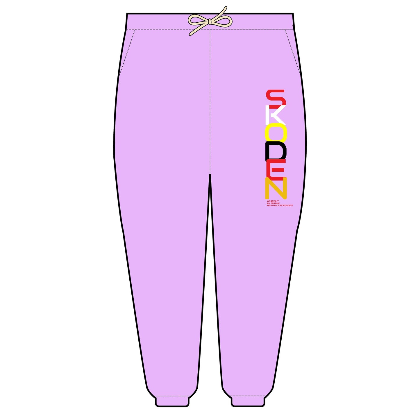 406WholeSale - Skoden by Teague WestWolf GoodVoice - Unisex Garment-Dyed Lightweight Fleece Sweatpants