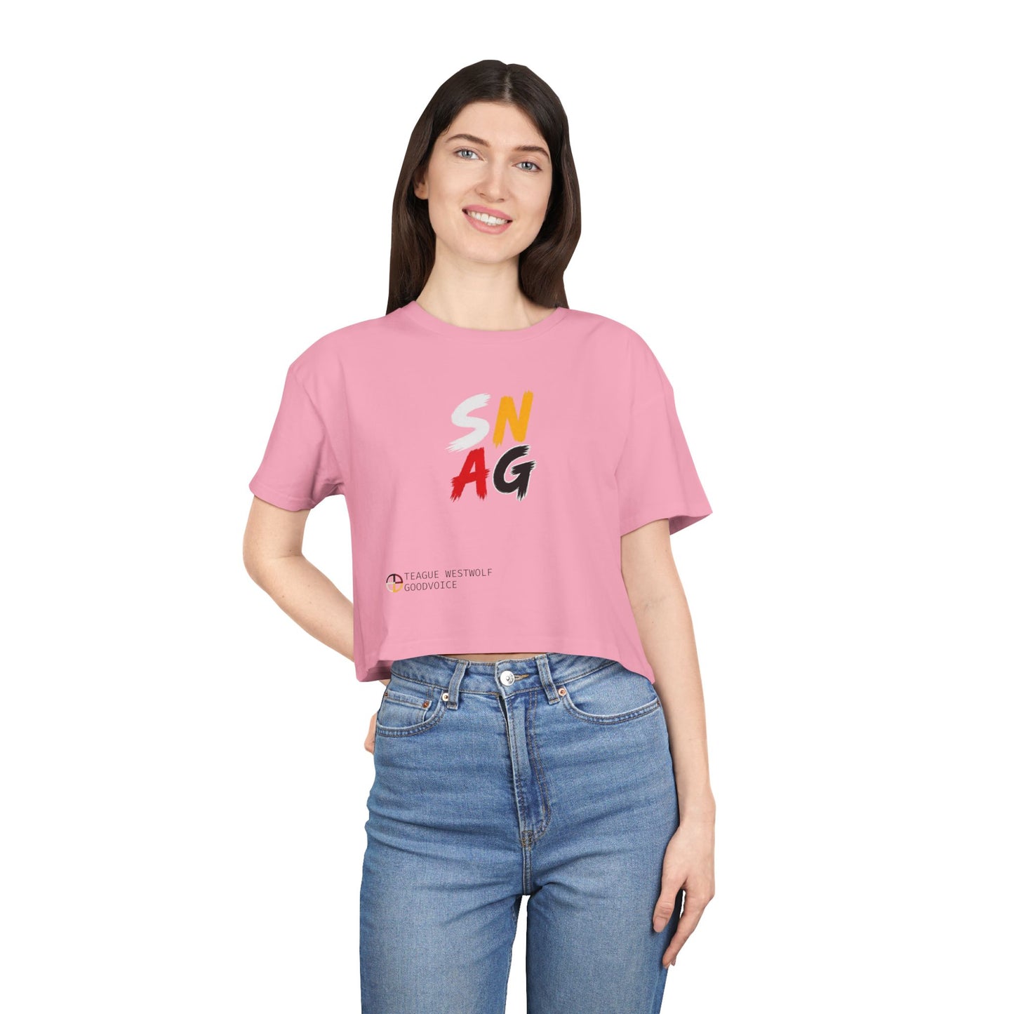SNAG Graphic Crop Tee — Women's Urban Streetwear Top