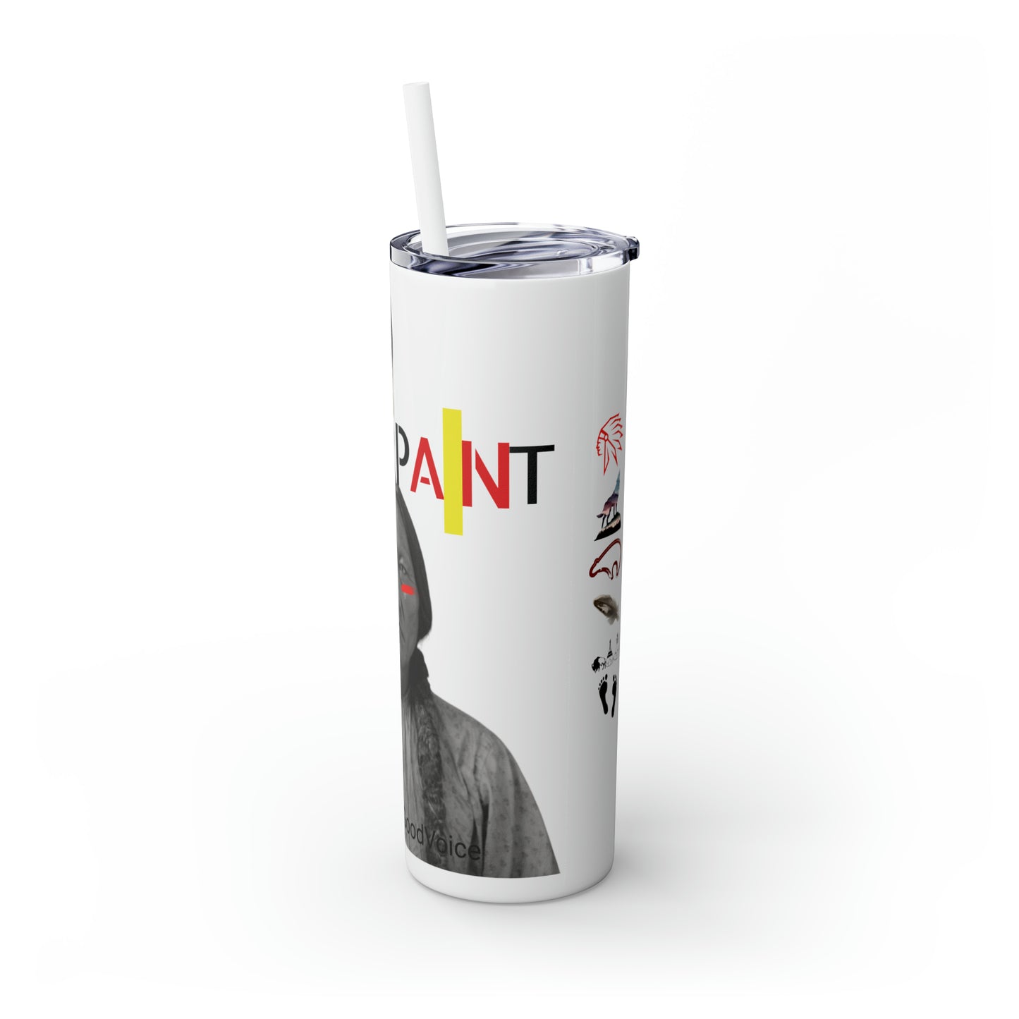 Skinny Tumbler with Straw, 20oz