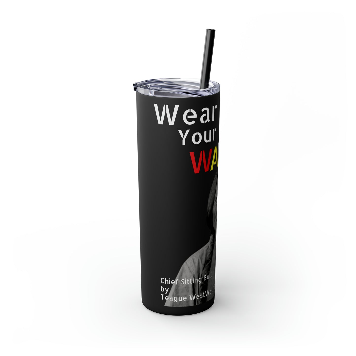 Skinny Tumbler with Straw, 20oz