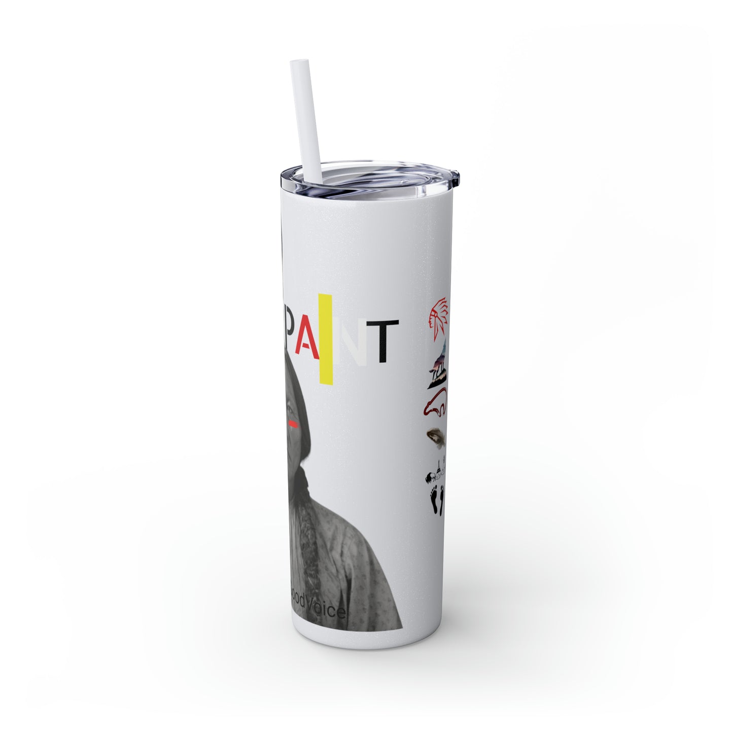 Skinny Tumbler with Straw, 20oz