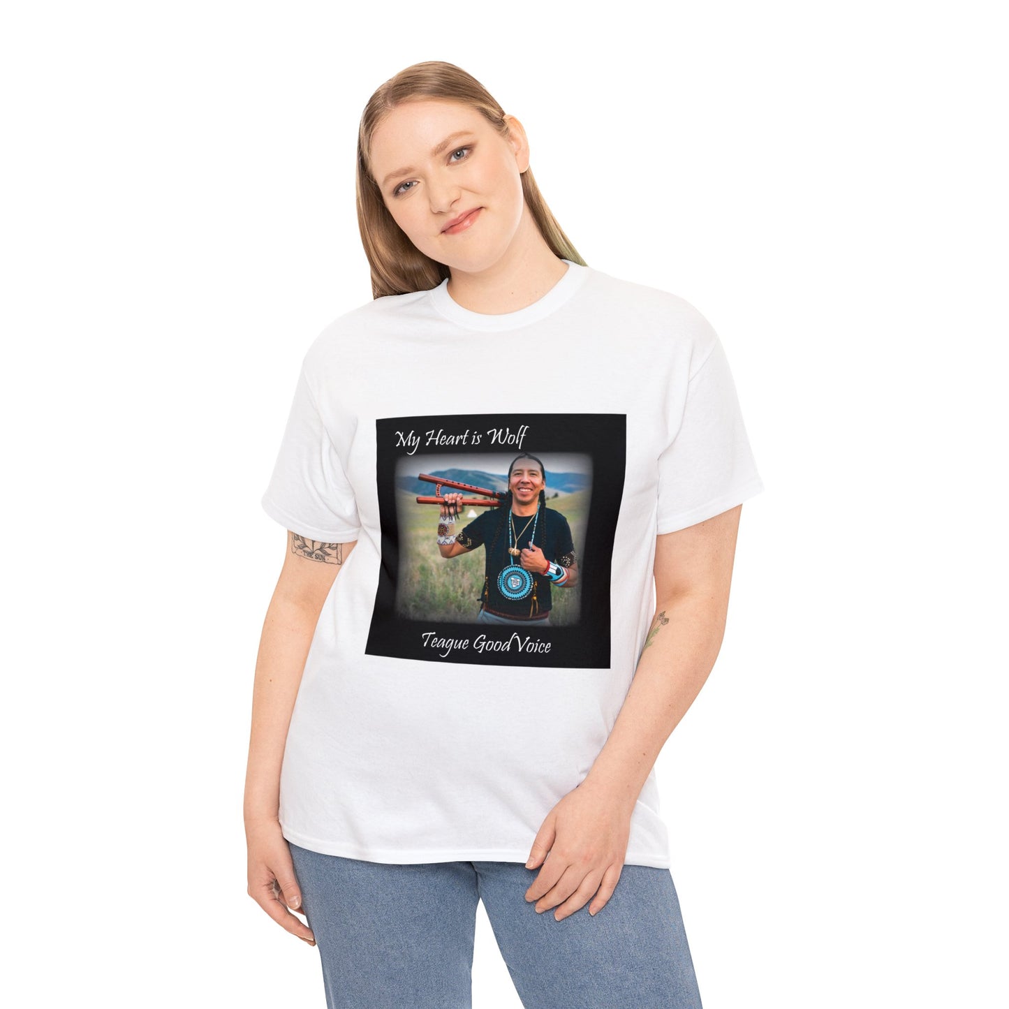 Teague GoodVoice "My Heart is Wolf" -Unisex Heavy Cotton Tee