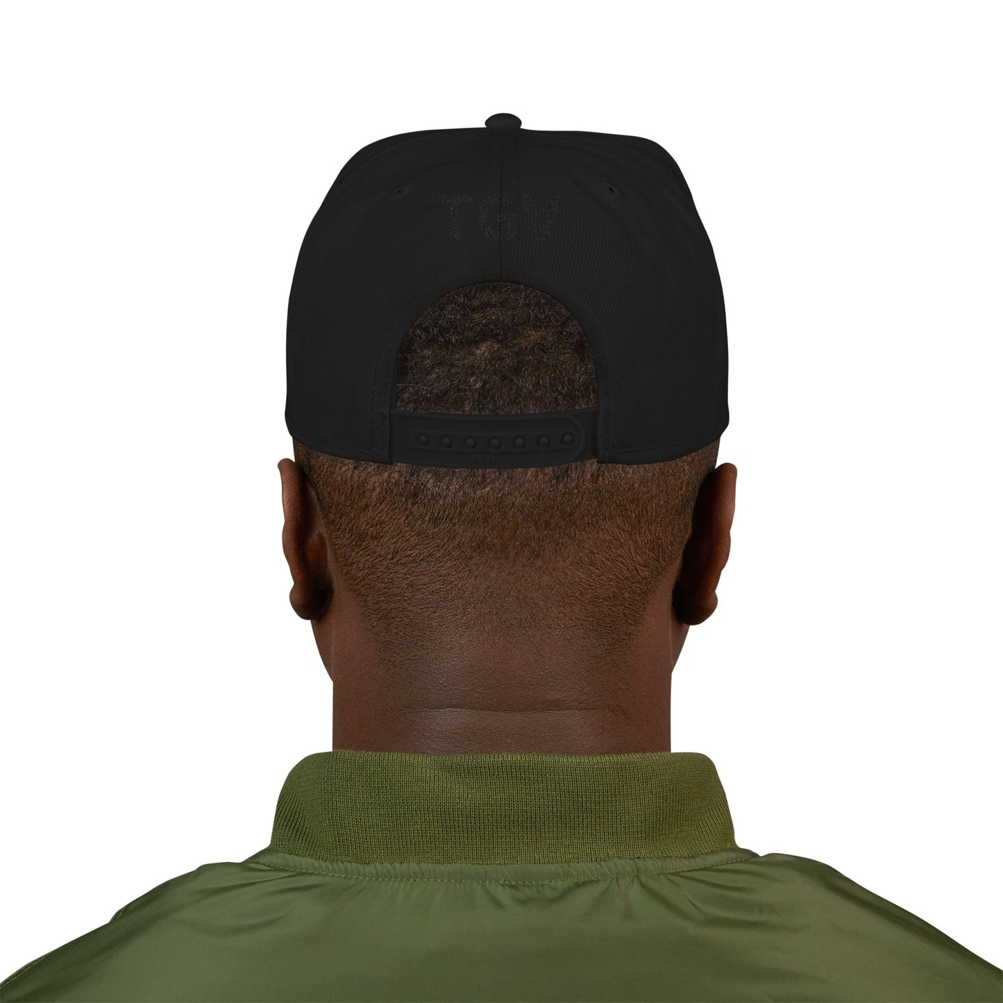 Embroidered “Oki” means “Hello” in Blackfoot language - Black Snapback Hat — Minimalist Streetwear Cap