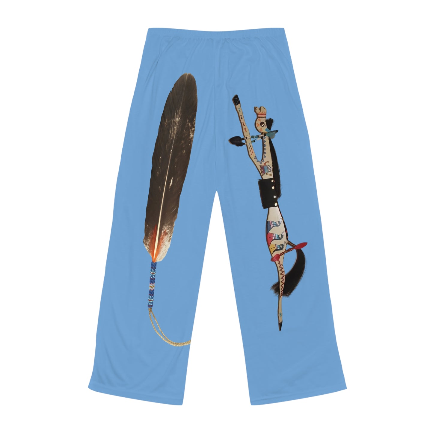 Native American Horse and Eagle Feather Women's Pajama Pants by Teague WestWolf GoodVoice