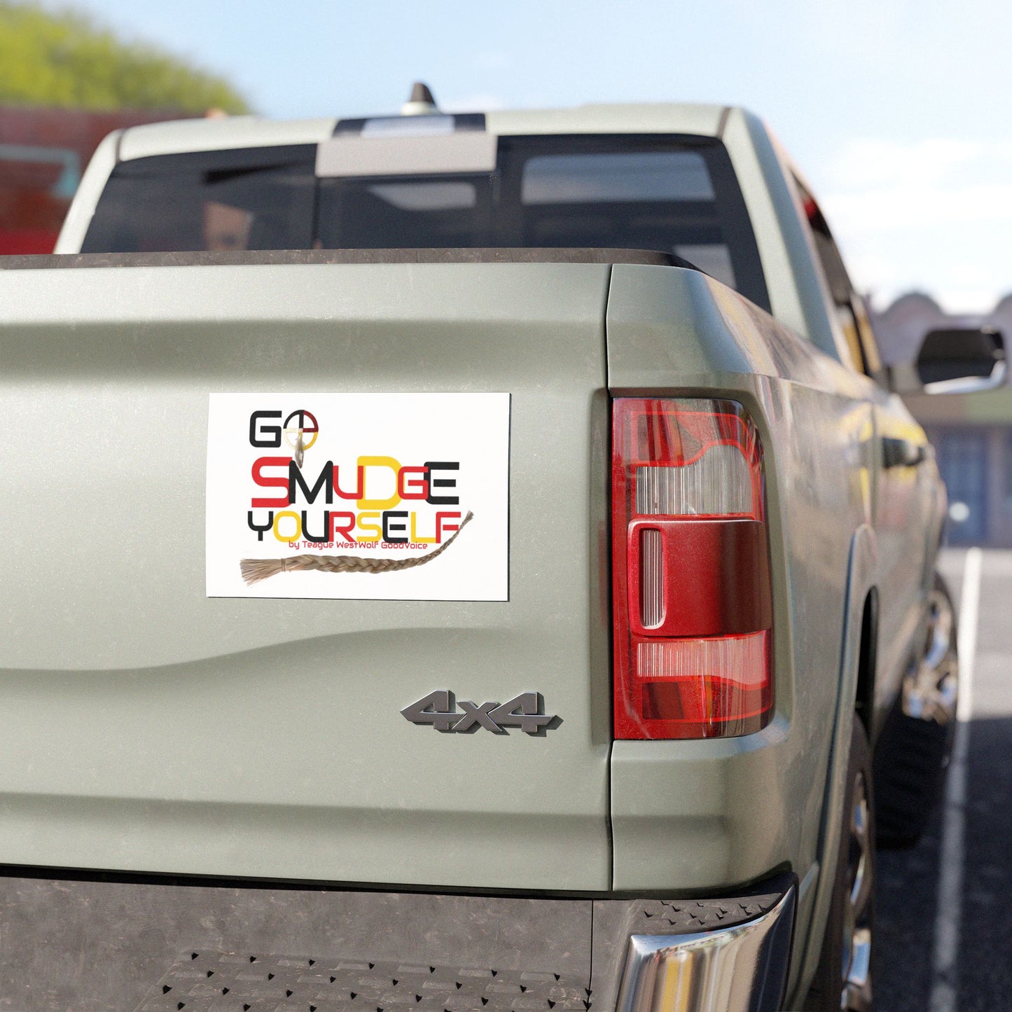 Go Smudge Yourself by Teague WestWolf GoodVoice - Car Magnets