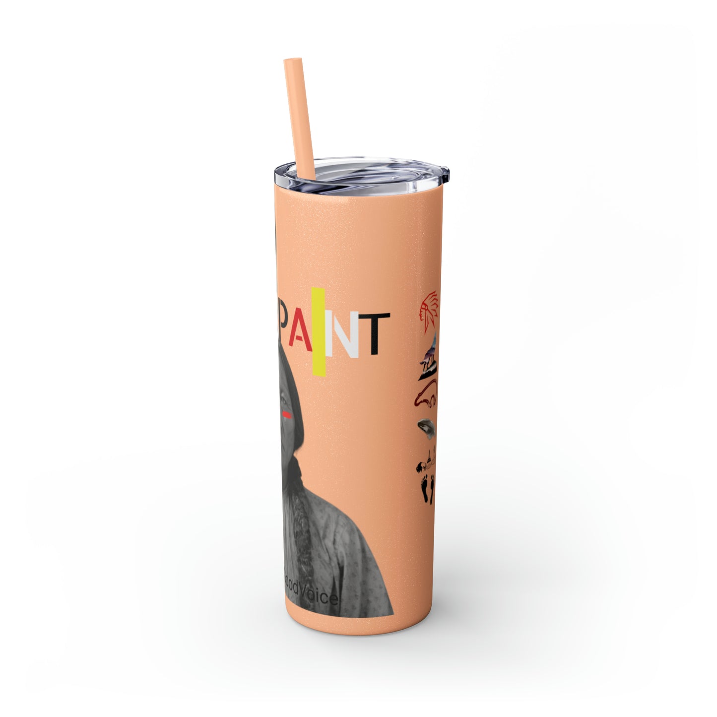 Skinny Tumbler with Straw, 20oz