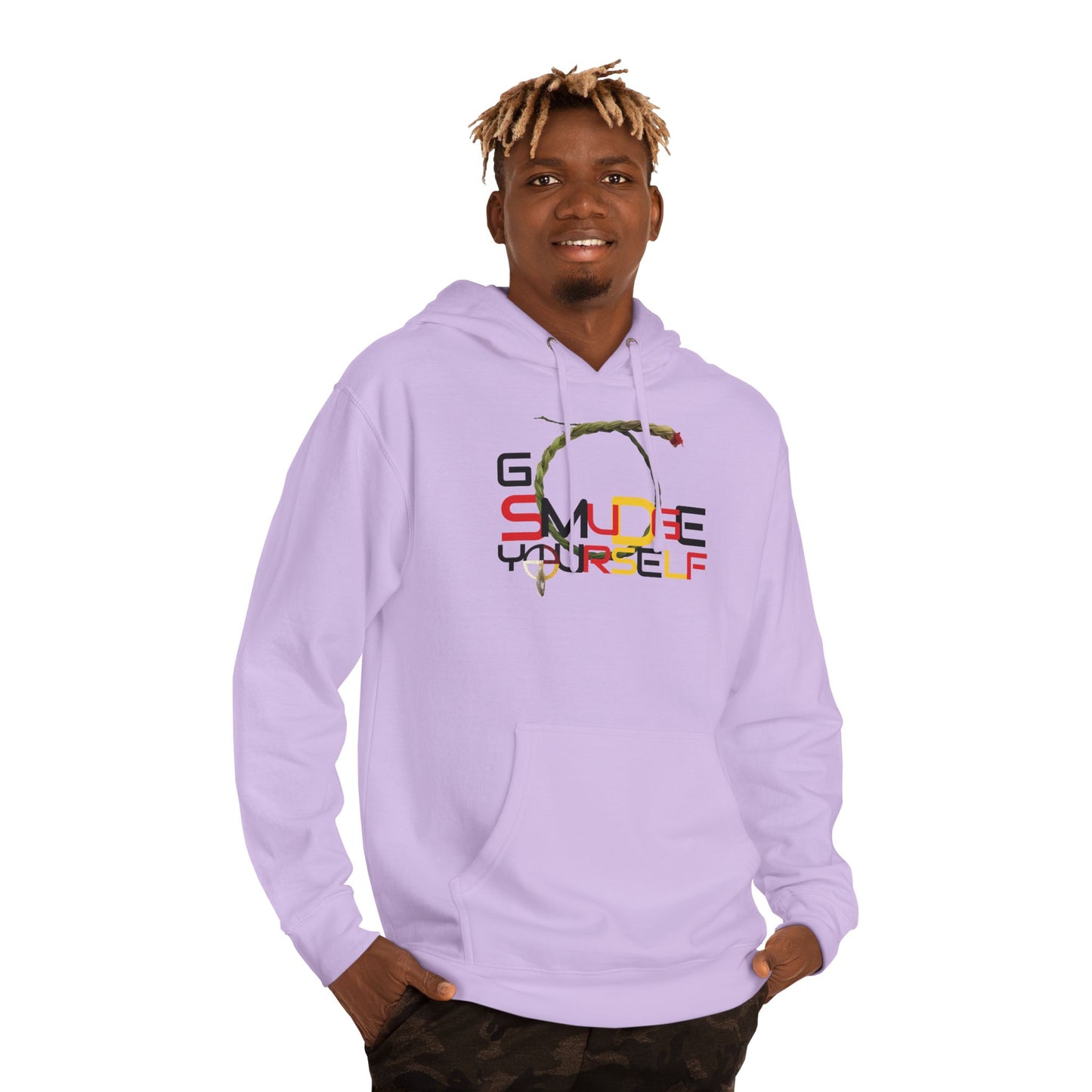 406WholeSale - Go Smudge YourSelf Medicine Wheel - Unisex Hooded Sweatshirt