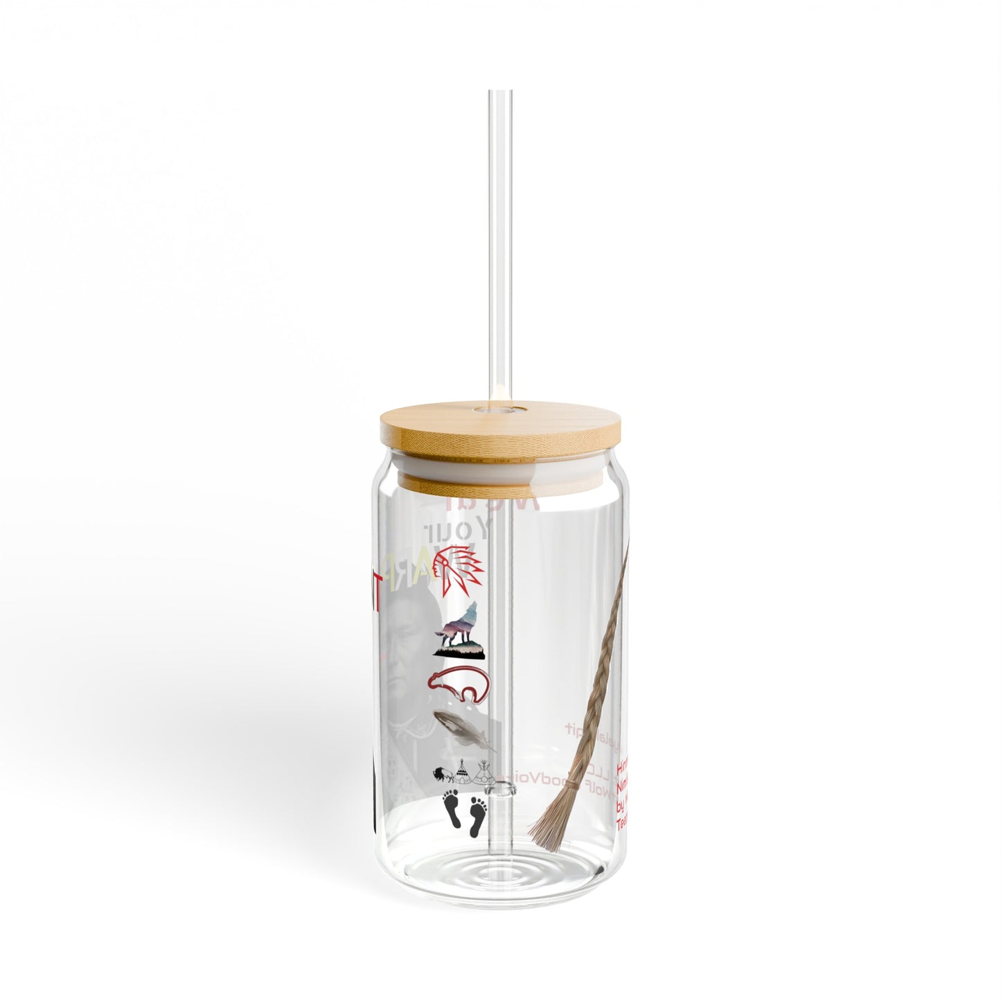 Hinmatóowyalahtq̓it (Also known as Chief Joseph) or the Nimíipuu ("We, The People") also know as the New Pierce Tribe - Sipper Glass, 16oz