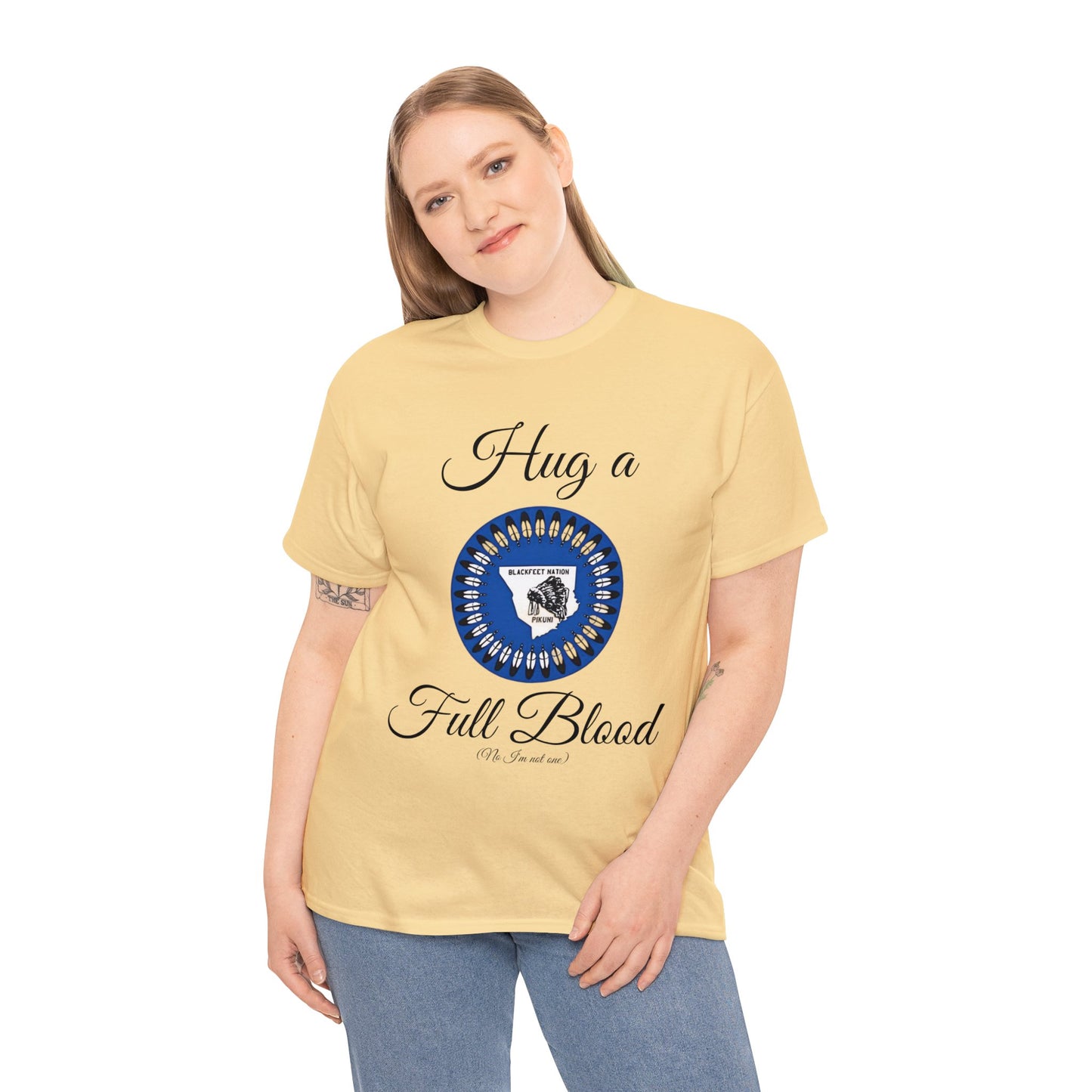 Hug a FullBlood - Unisex Heavy Cotton Tee
