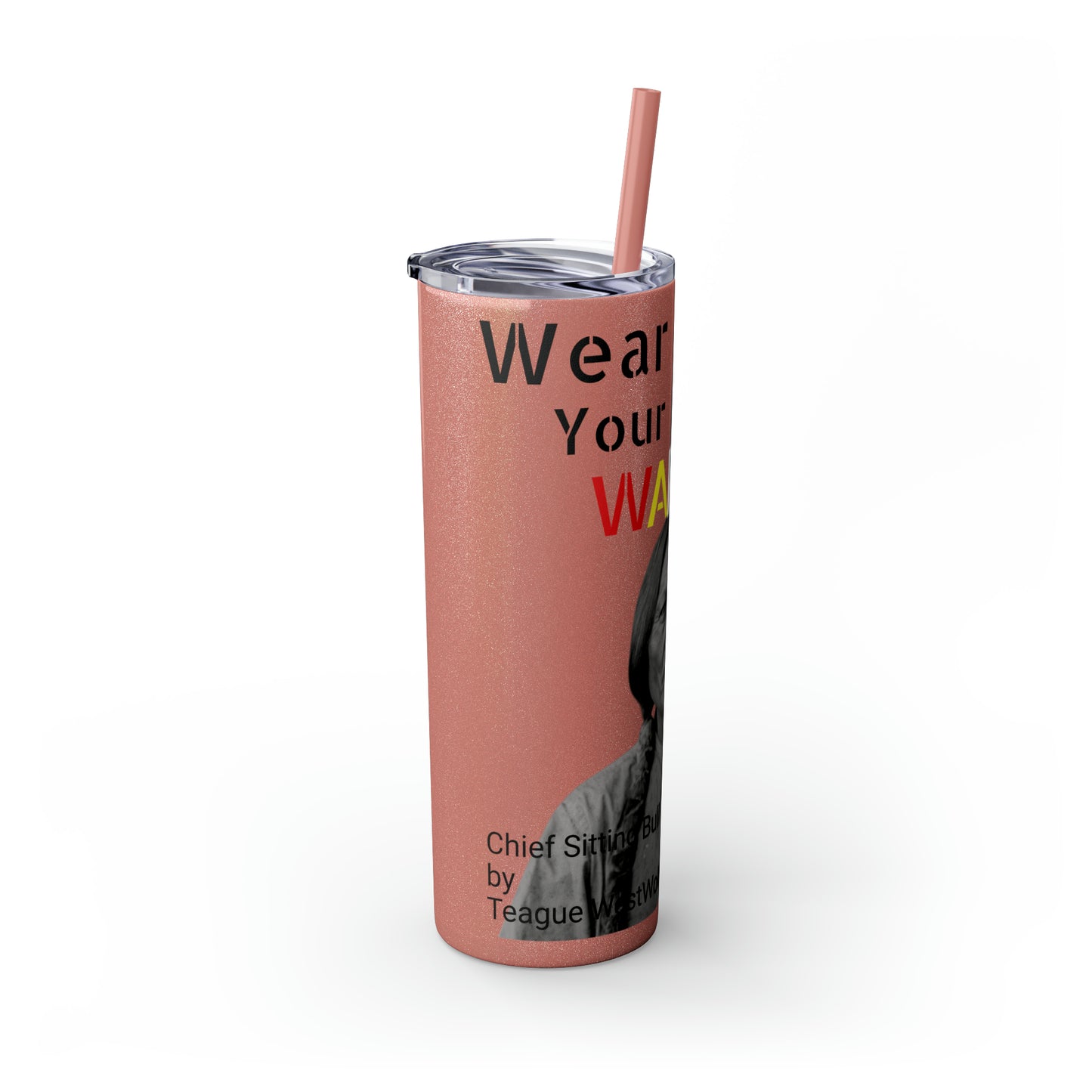 Skinny Tumbler with Straw, 20oz