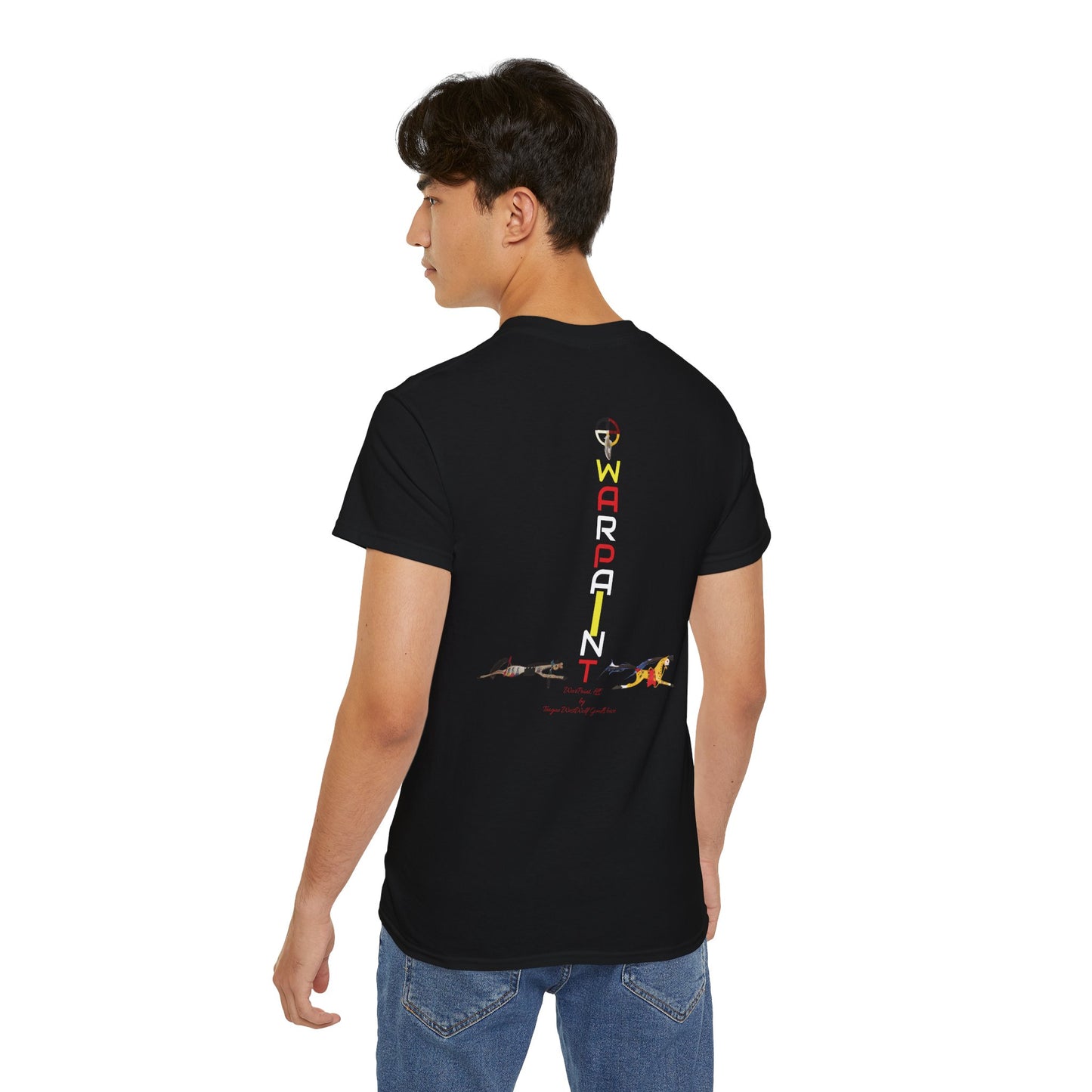Siksikaitsiapyaakii (Blackfoot Woman) Unisex Ultra Cotton T-Shirt by Teague WestWolf GoodVoice (Blackfoot / Blackfeet Tribe - Browning, Montana) Native American Indigenous Made in the USA Unisex Ultra Cotton Tee
