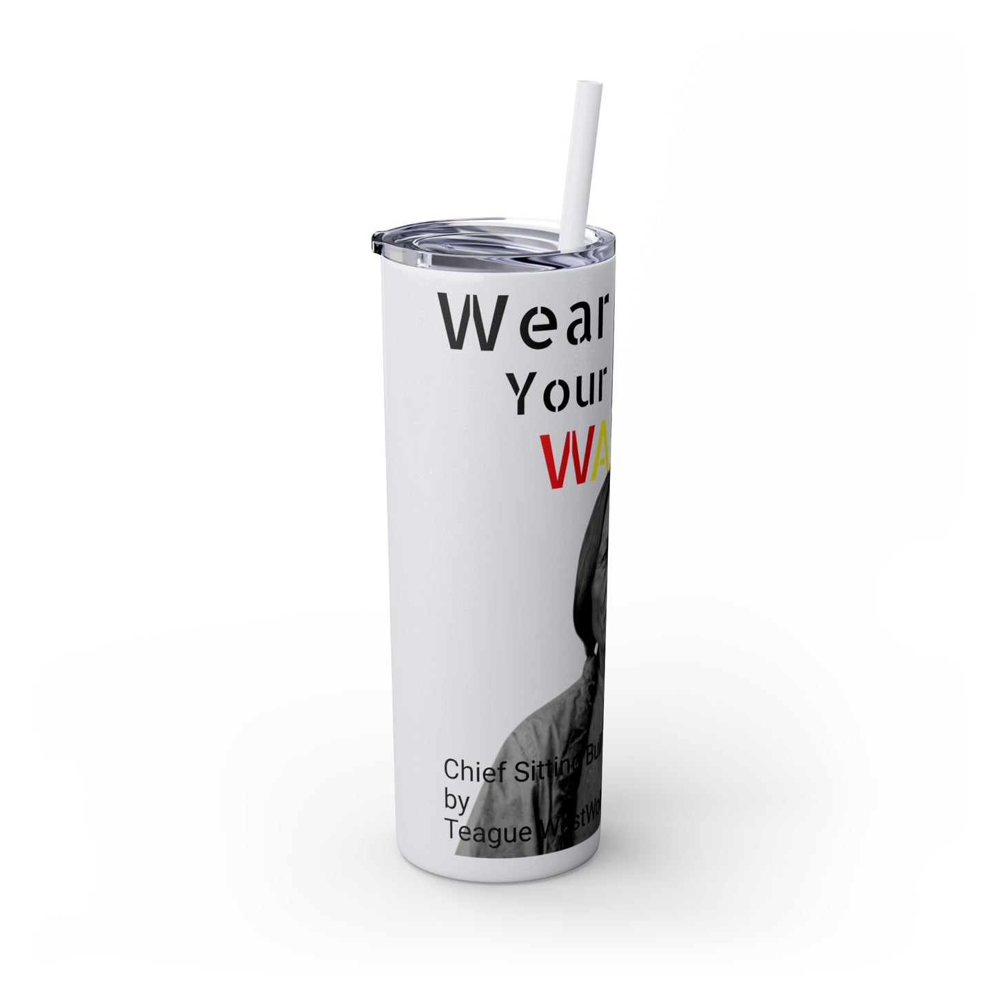 Skinny Tumbler with Straw, 20oz