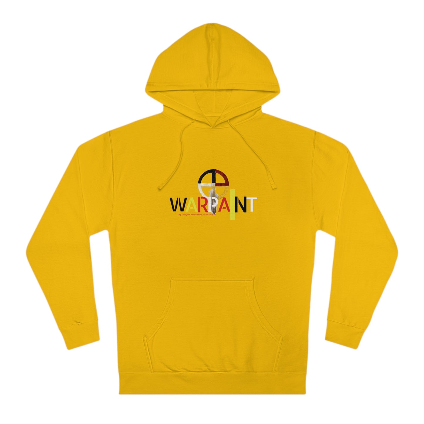 Tȟatȟáŋka Íyotake (Chief Sitting Bull) of the Húŋkpapȟa (Lakota Tribe) Wear Your WarPaint LLC by Teague WestWolf GoodVoice (Amskapii Pikuni). Unisex Hooded Sweatshirt