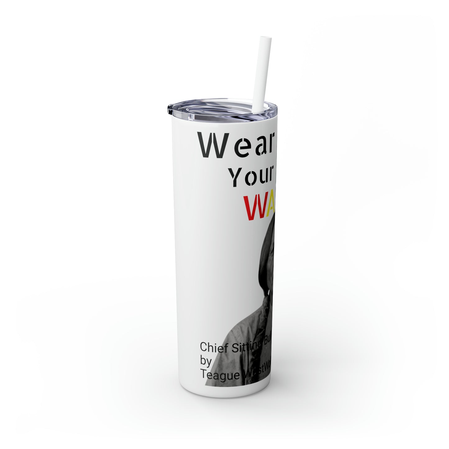 Skinny Tumbler with Straw, 20oz