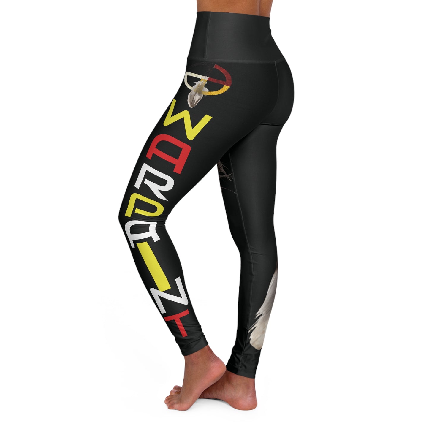 406WholeSale - Eagle Feather WarPaint 4 Directions Colors Leggings