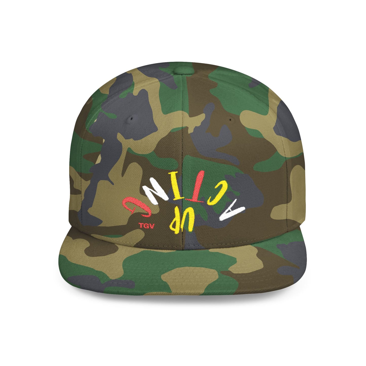 Acting Up Embrodered TGV - Flat Bill Snapback