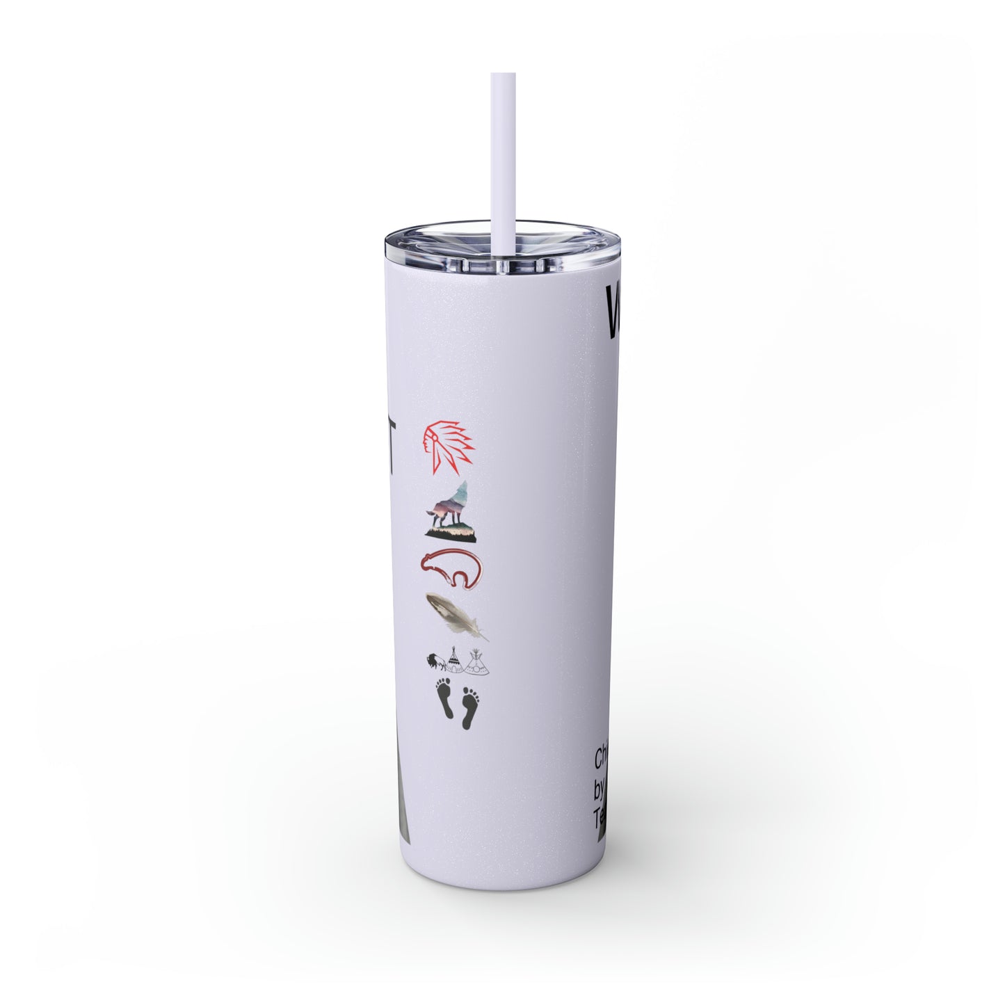 Skinny Tumbler with Straw, 20oz