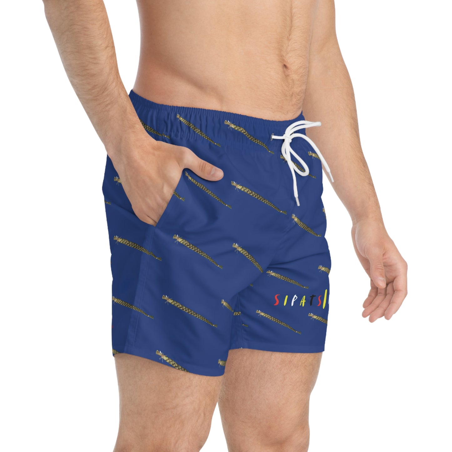 406WholeSale - Vibrant Sipatsimo SweetGrass Print - Swim Trunks for Summer Fun