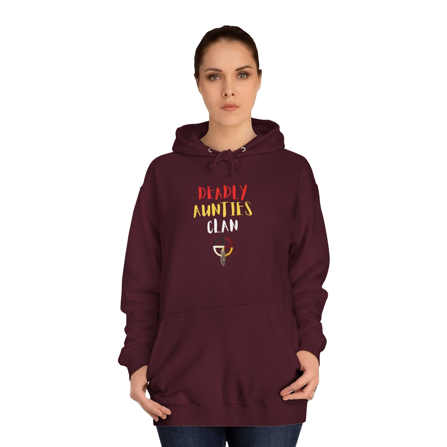 Deadly Aunties Clan - Unisex College Hoodie