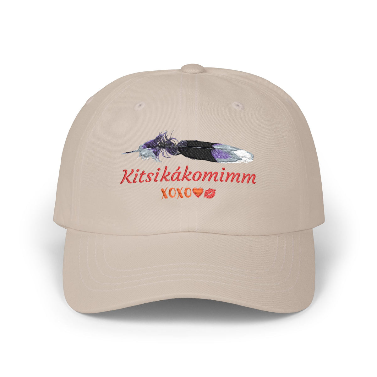 Kitsikákomimm Blackfoot word for “I Love You” Embroidery Dad Hat