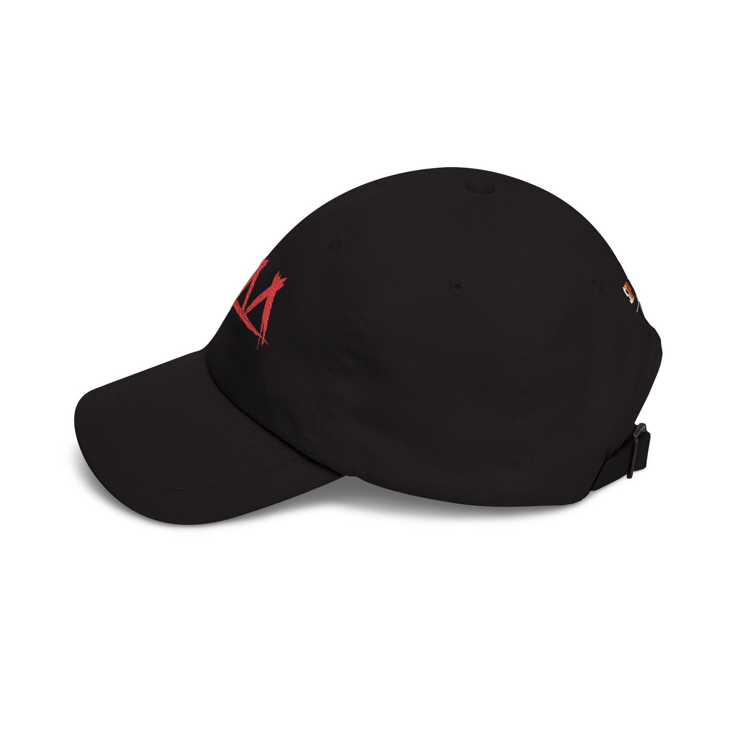 Dad Cap with Red Triple-Tipis Sketch Embroidery