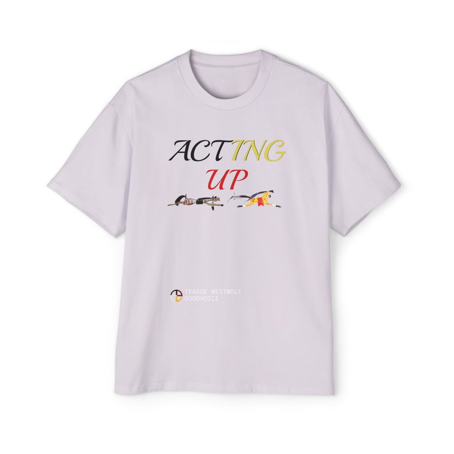 Acting Up Medicine Wheel - Men's Oversized Graphic Tee