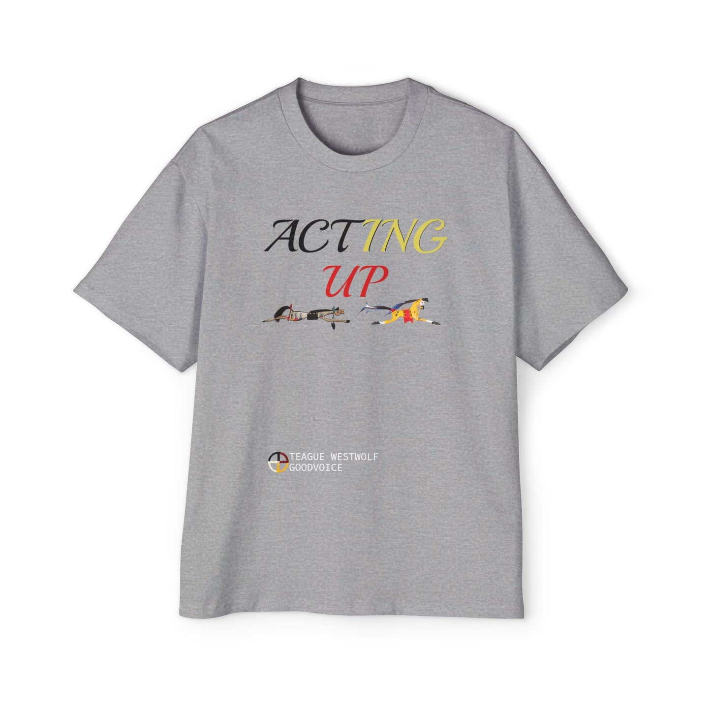 406Wholesale 5080 OVERSIZED - MSRP: $40 - Acting Up Medicine Wheel - Men's Oversized Graphic Tee