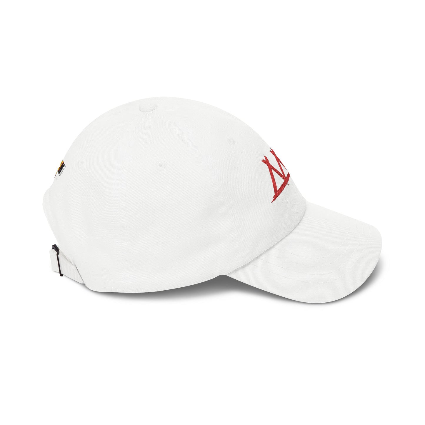 Dad Cap with Red Triple-Tipis Sketch Embroidery