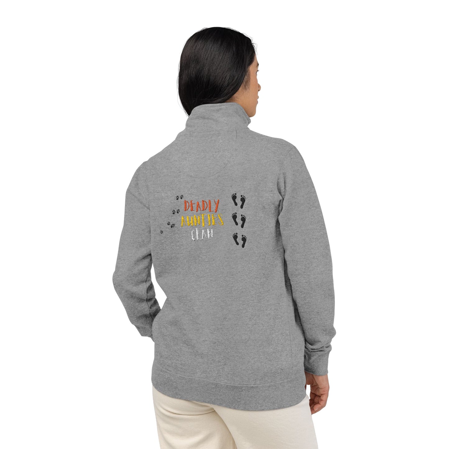 Wear Your WarPaint/Acting Up by Teague WestWolf GoodVoice - Embroidered Half-Zip Fleece