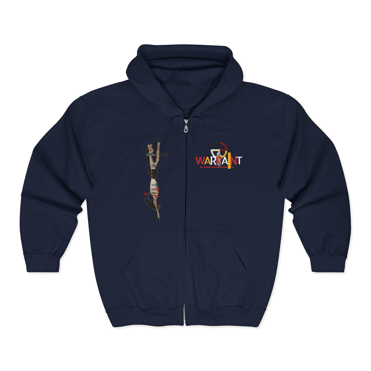 Wear Your Siksika - Unisex Heavy Blend™ Full Zip Hooded Sweatshirt - Teague WestWolf GoodVoice (Blackfoot) Native American Indigenous Made in the USA