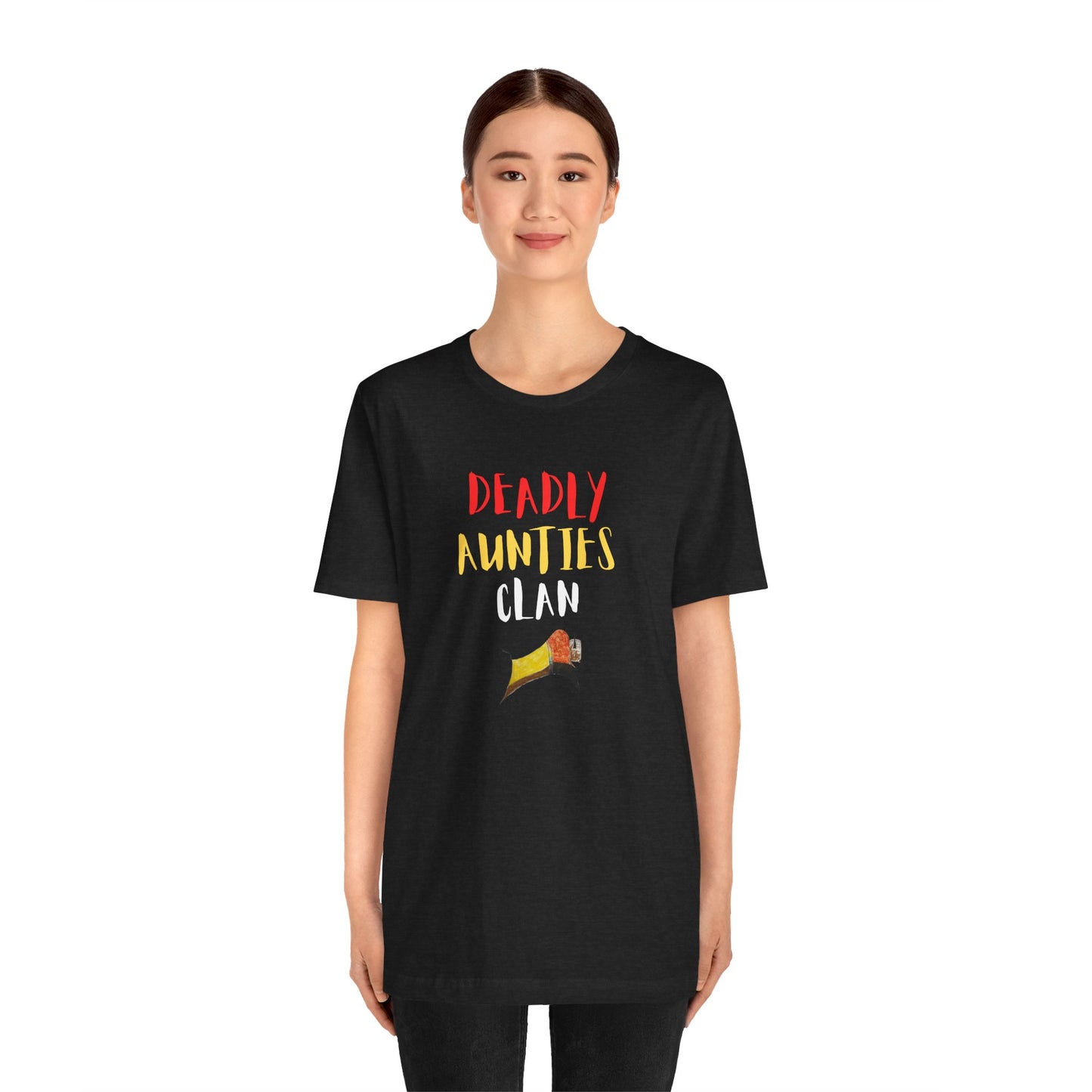 Version 2 -Deadly Aunties Clan - Blackfoot Ledger Art -  by Teague WestWolf GoodVoice - Unisex Tee
