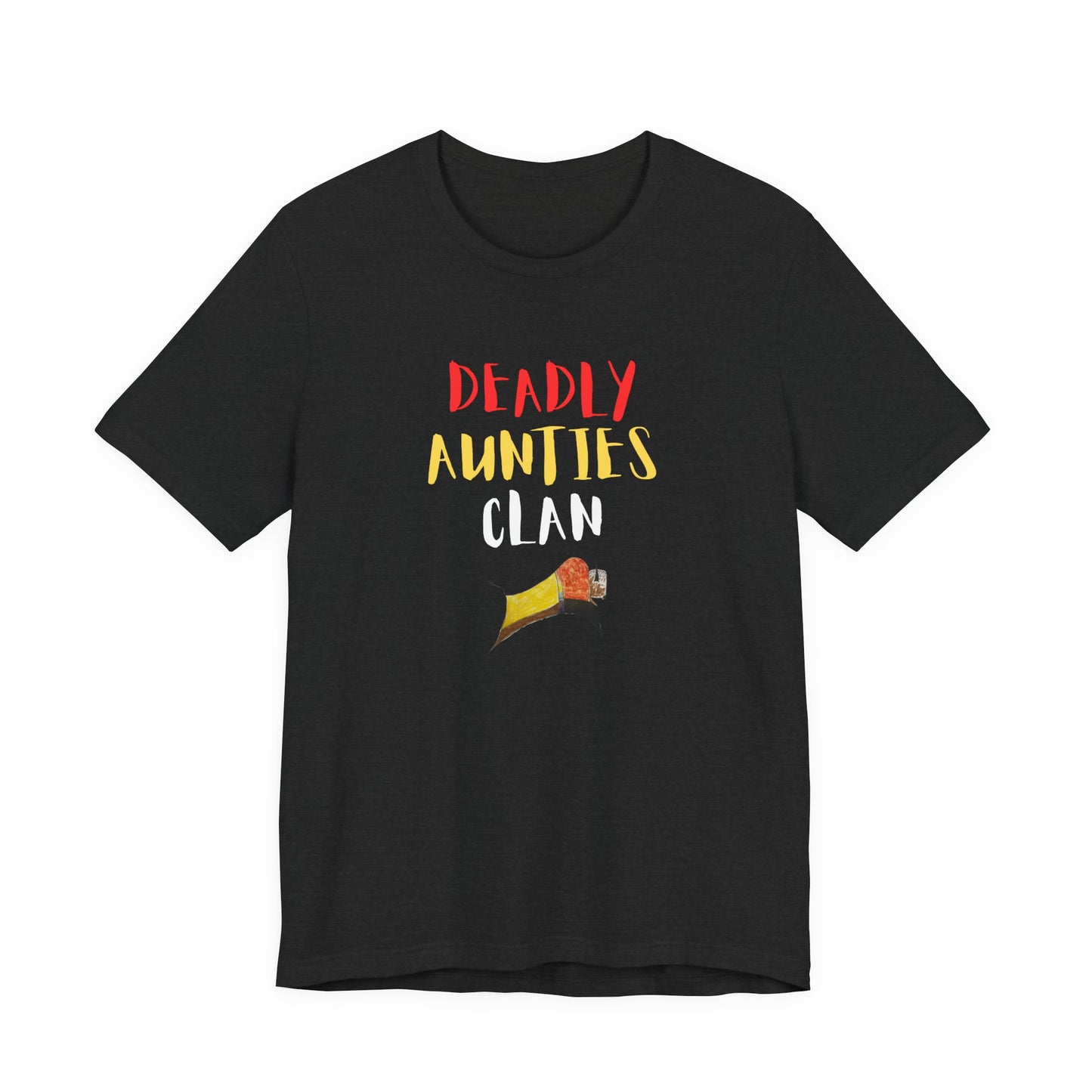 Version 2 -Deadly Aunties Clan - Blackfoot Ledger Art -  by Teague WestWolf GoodVoice - Unisex Tee