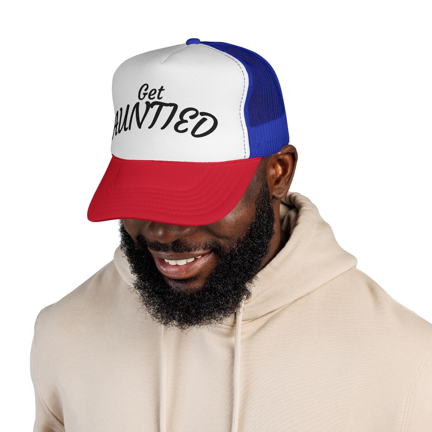 Get Auntie'd Trucker Hat - by Teague WestWolf GoodVoice