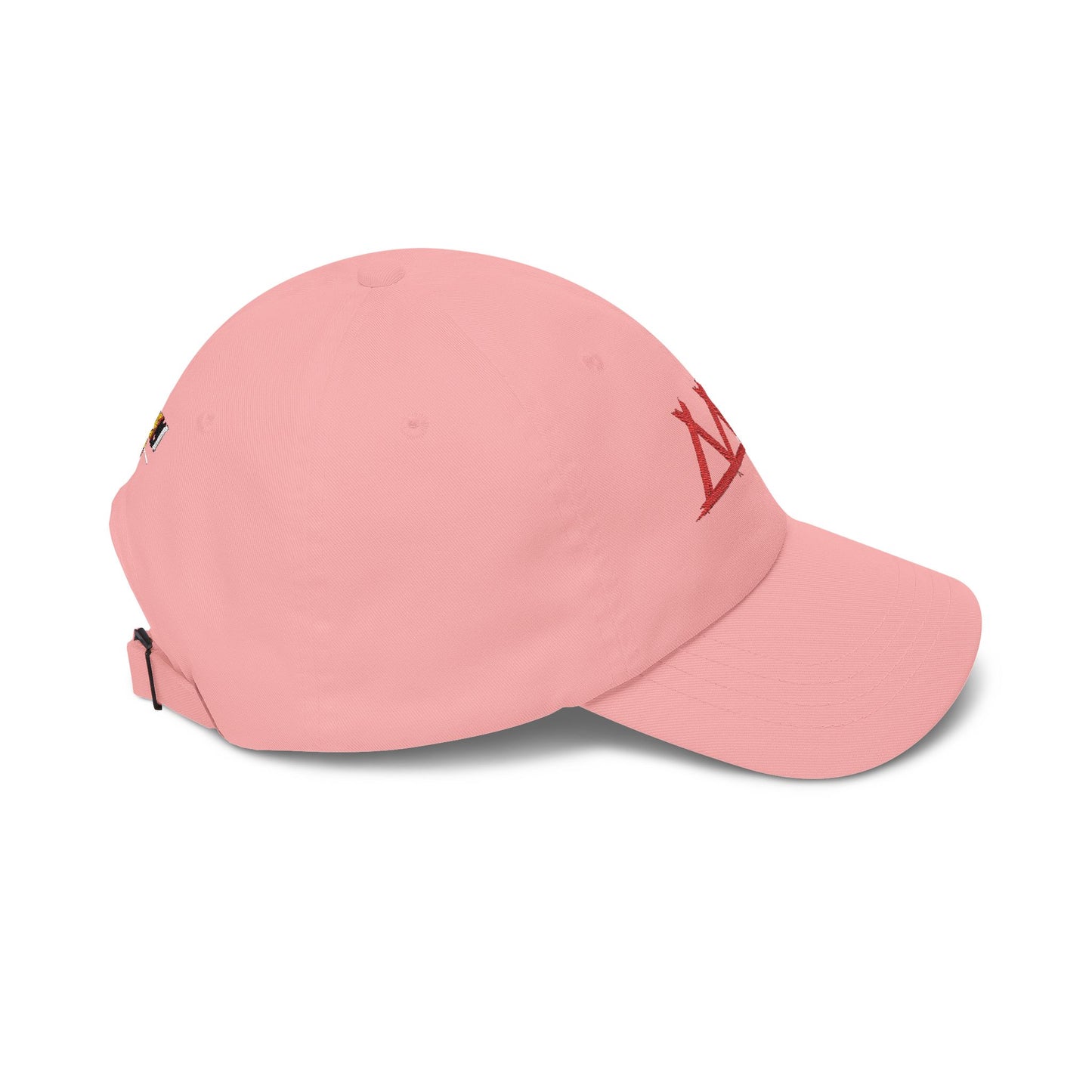 Dad Cap with Red Triple-Tipis Sketch Embroidery