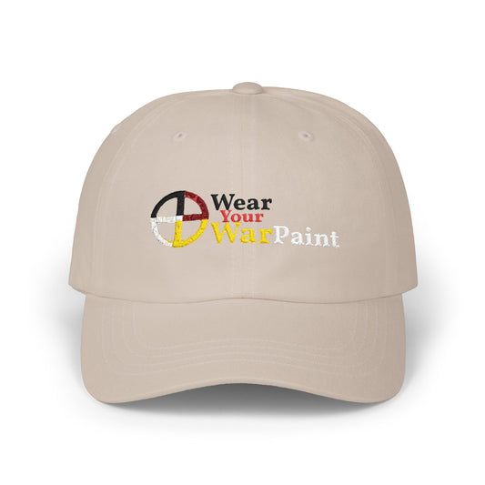 Dad Cap — "Wear Your War Paint" Medicine Wheel - Sign Baseball Hat