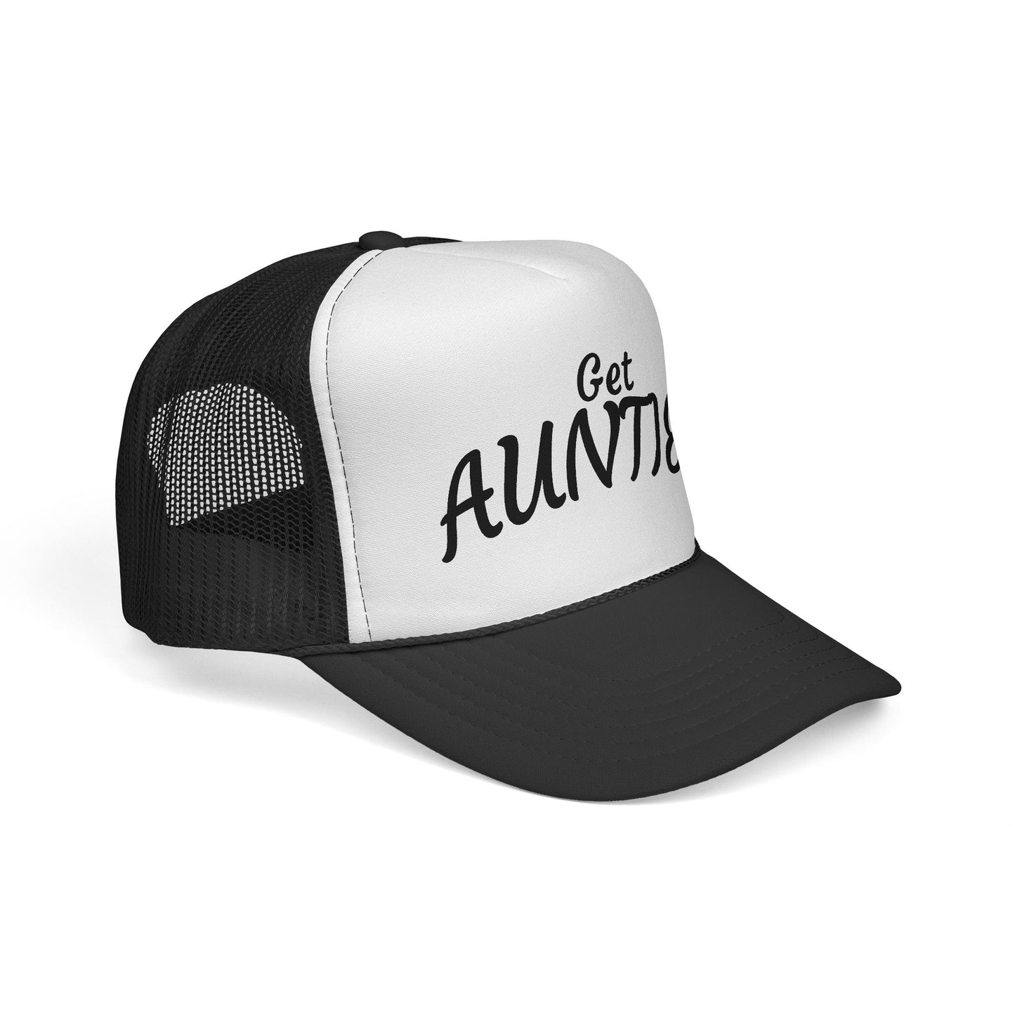 Get Auntie'd Trucker Hat - by Teague WestWolf GoodVoice