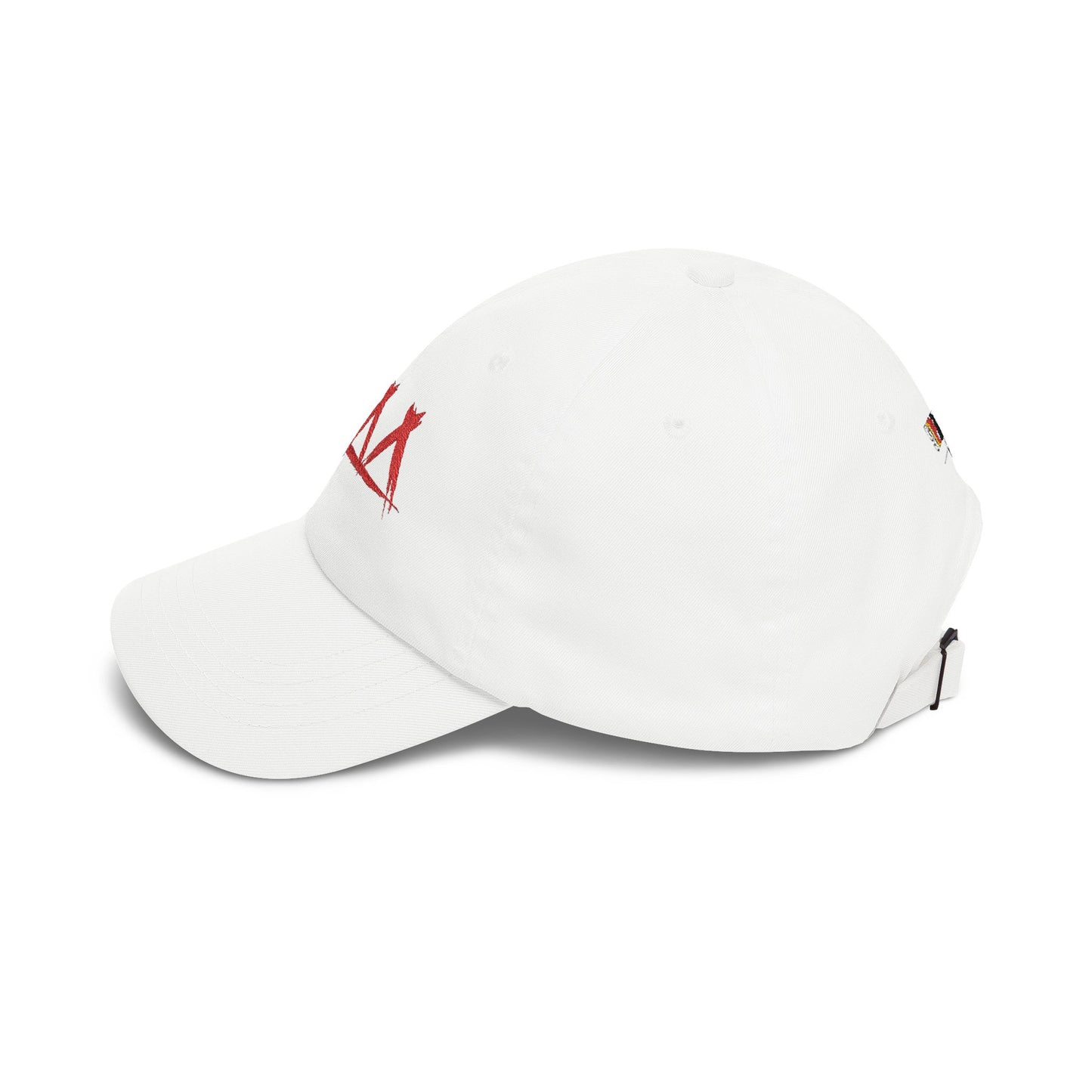 Dad Cap with Red Triple-Tipis Sketch Embroidery