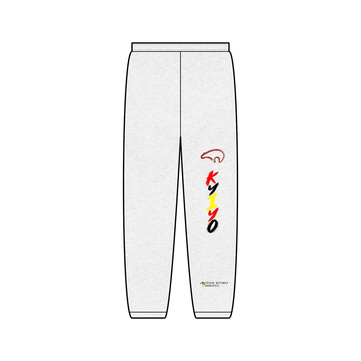 Kiyo Vertical Logo Sweatpants — Minimal Streetwear Joggers