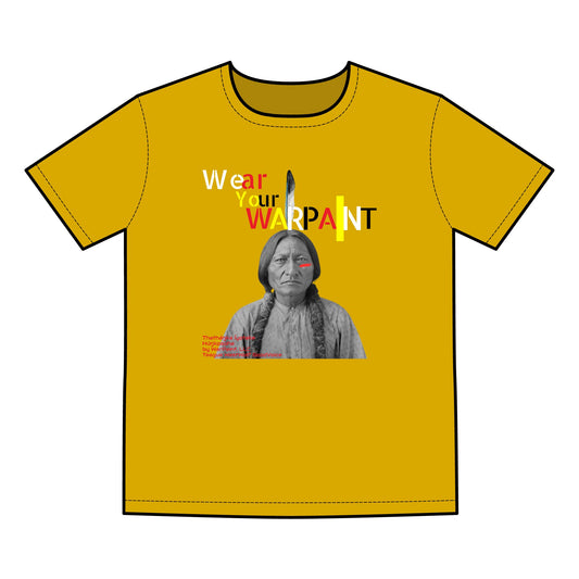 406WholeSale - ASColour5051 - SittingBullFront- WarPaint Back - Final - Men's Basic Tee