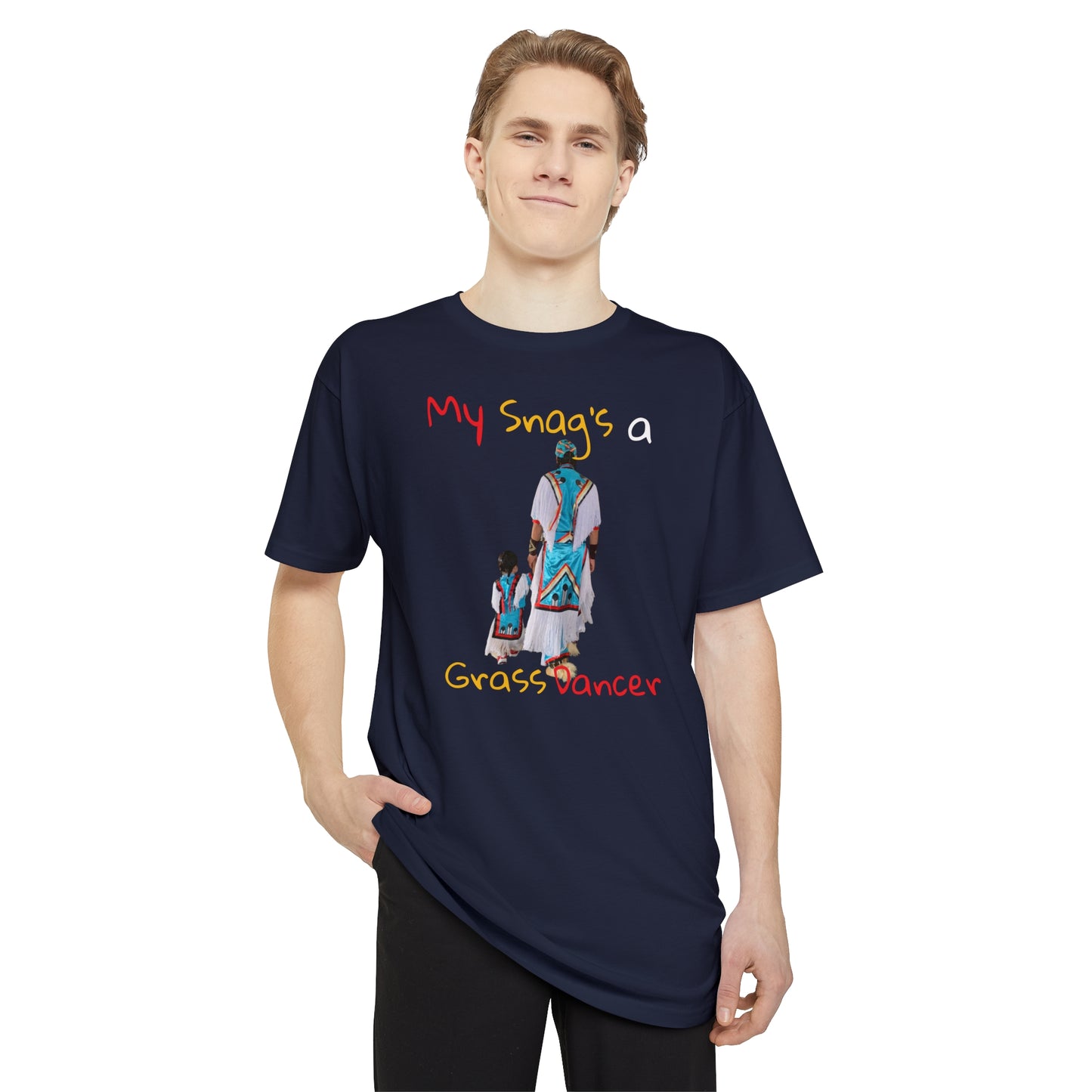 My Snag’s a Grass Dancer/W Teague WestWolf & Son Natu’Okomii - Unisex Long Body Urban Tee